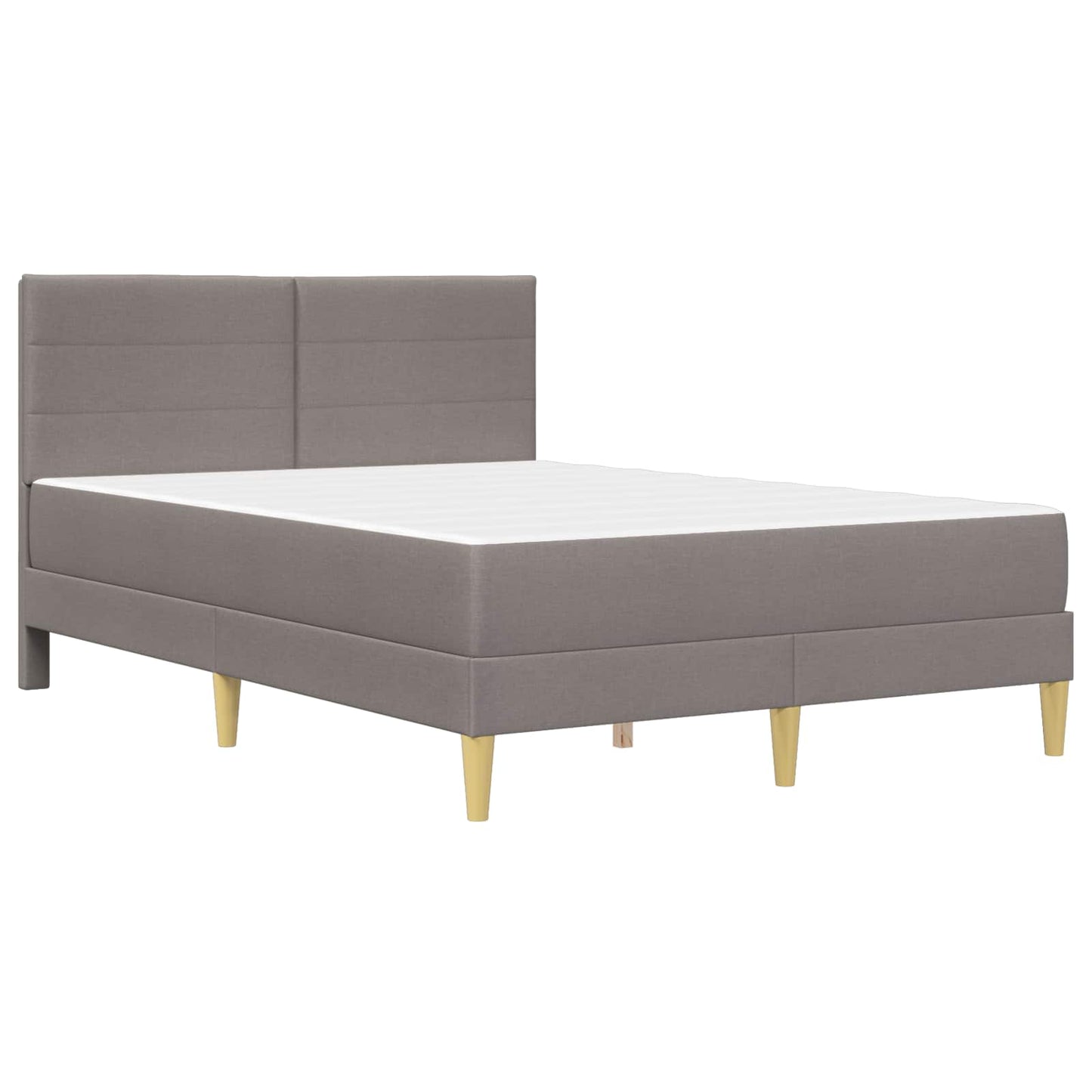 vidaXL Σκελετός Κρεβατιού Taupe 140 x 190 cm Πολυεστέρας