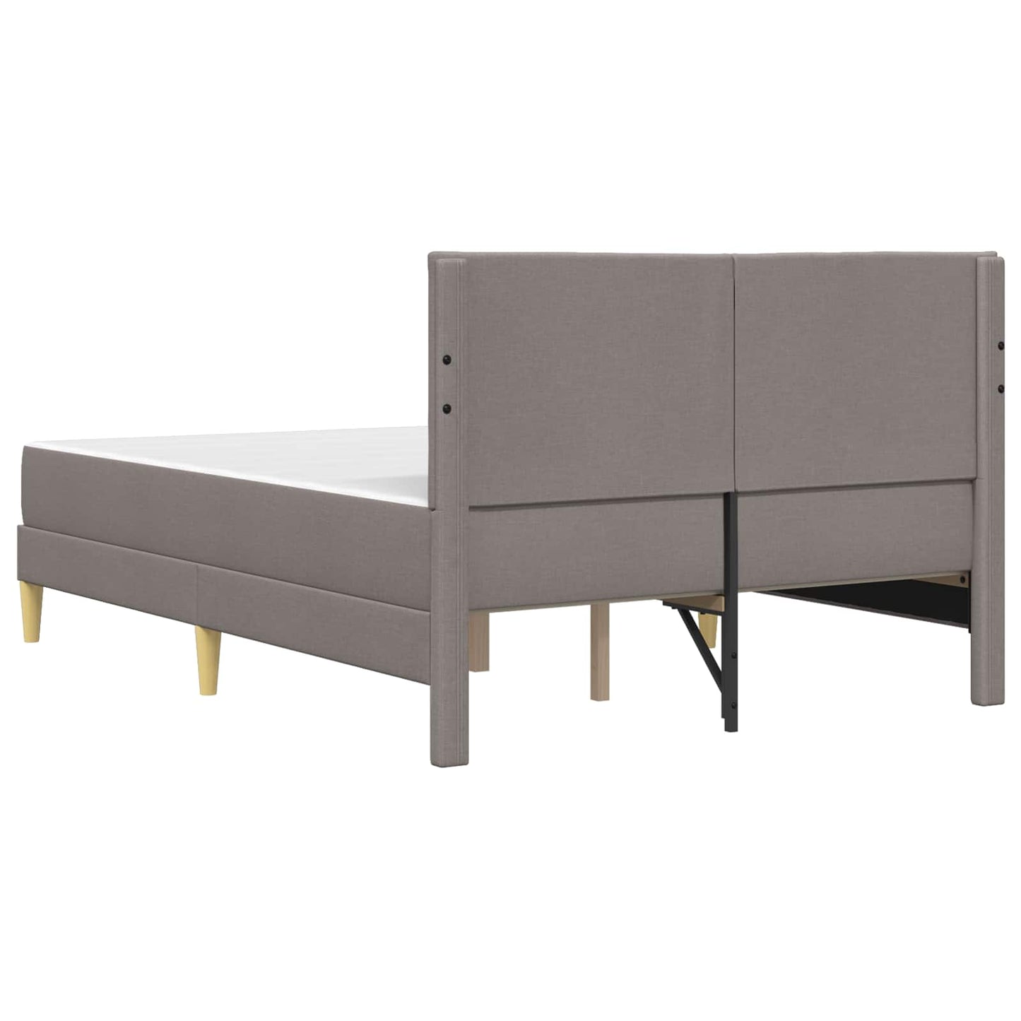 vidaXL Σκελετός Κρεβατιού Taupe 140 x 190 cm Πολυεστέρας