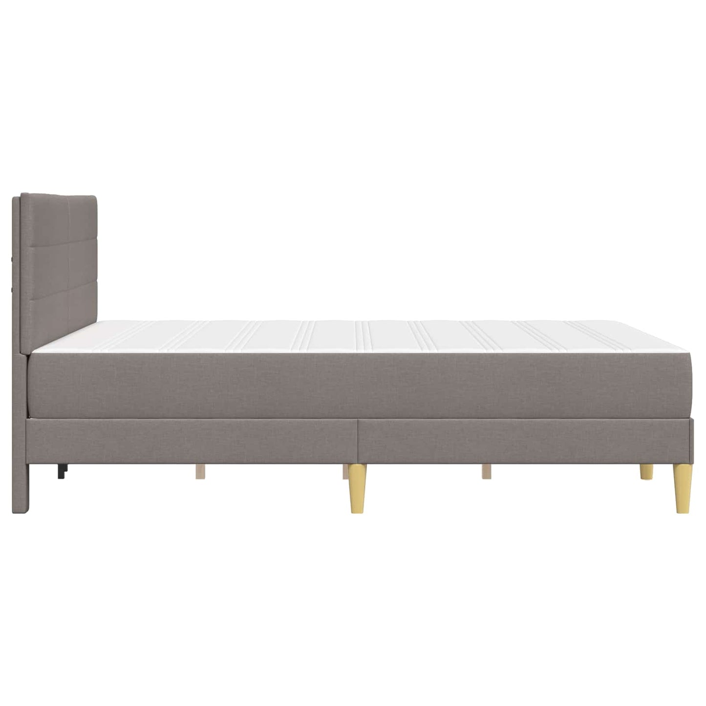 vidaXL Σκελετός Κρεβατιού Taupe 140 x 190 cm Πολυεστέρας