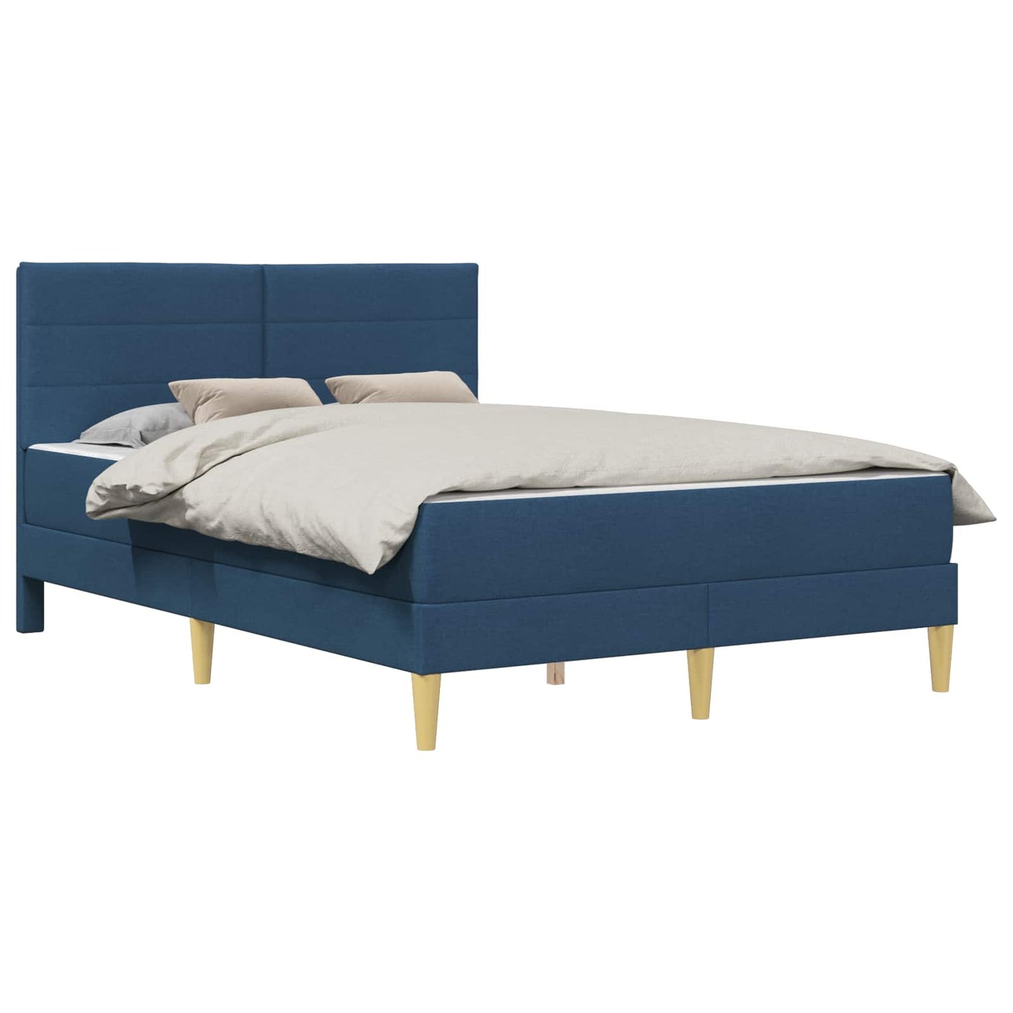 vidaXL Σκελετός Κρεβατιού Μπλε 140 x 190 cm Πολυεστέρας
