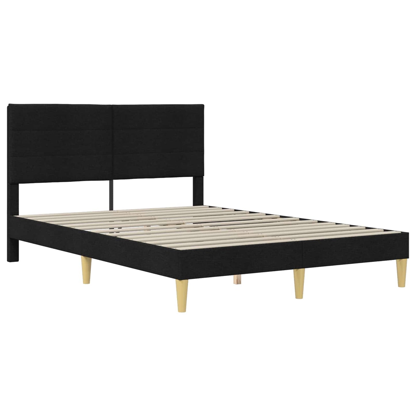 vidaXL Σκελετός Κρεβατιού Μαύρο 140 x 200 cm Πολυεστέρας