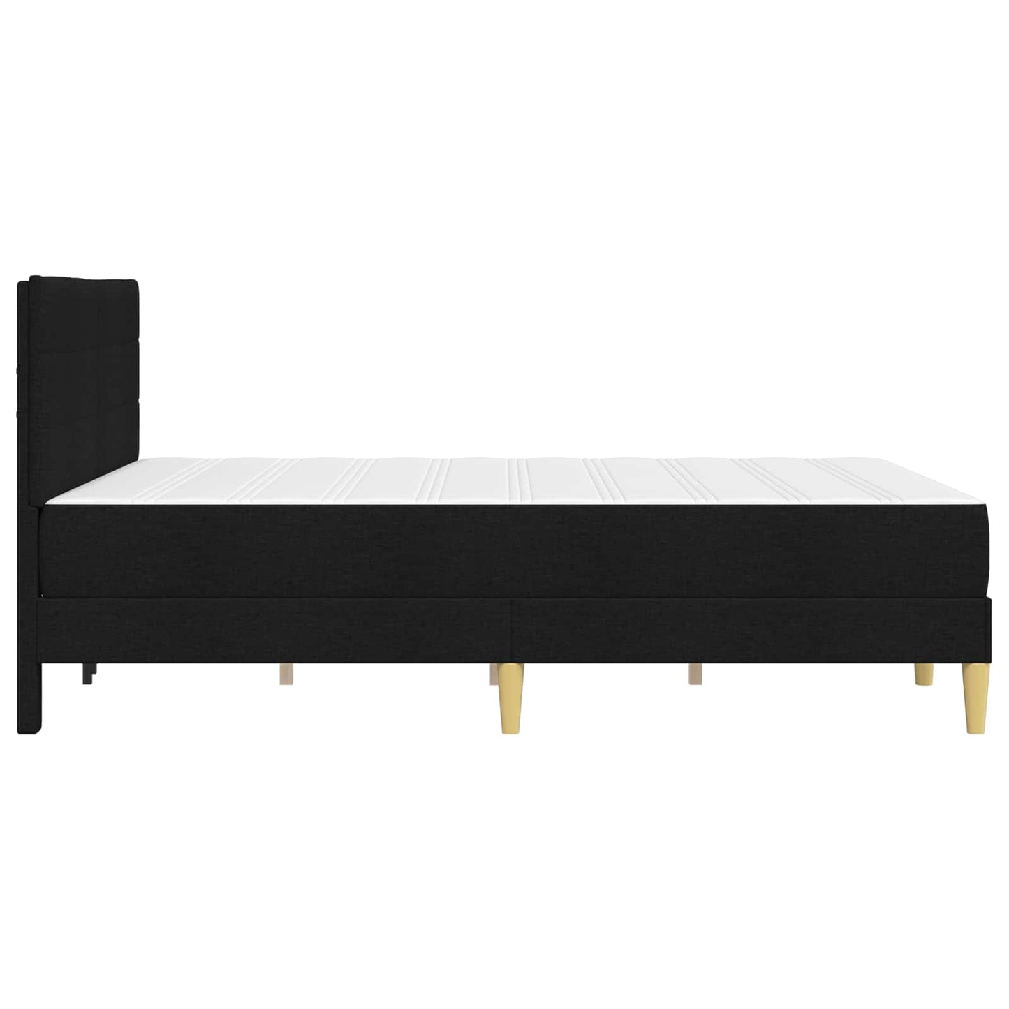 vidaXL Σκελετός Κρεβατιού Μαύρο 140 x 200 cm Πολυεστέρας