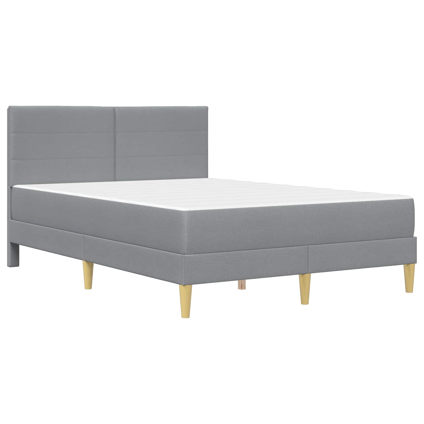 vidaXL Σκελετός Κρεβατιού Ανοιχτό γκρι 160 x 200 cm Πολυεστέρας