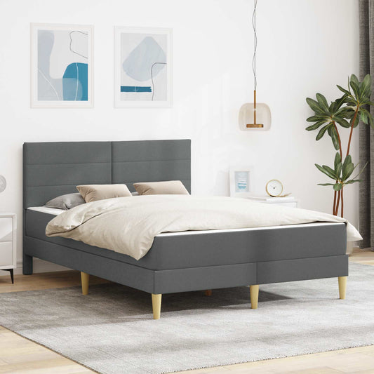 vidaXL Σκελετός Κρεβατιού Σκούρο Γκρι 160 x 200 cm Πολυεστέρας