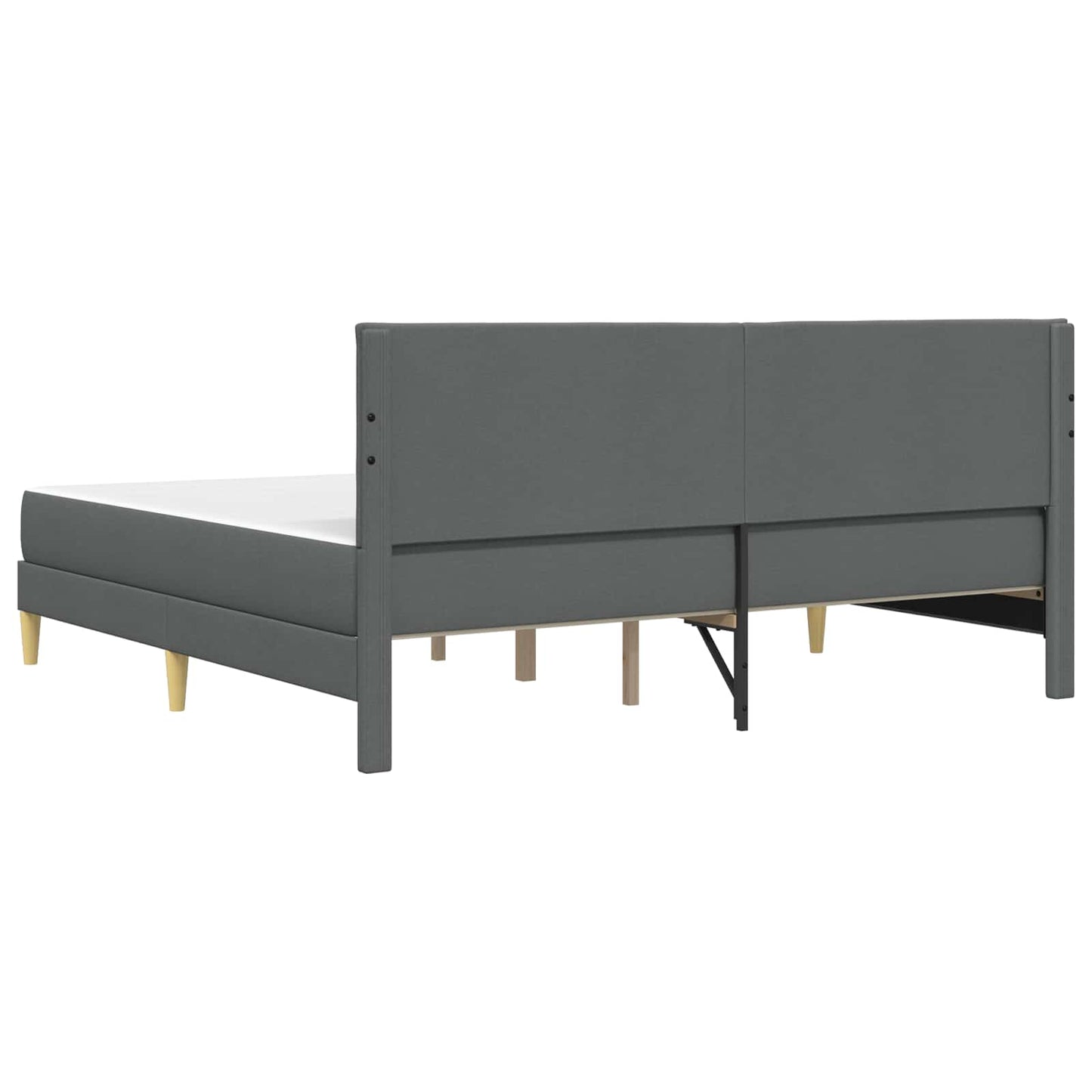 vidaXL Σκελετός Κρεβατιού Σκούρο Γκρι 180 x 200 cm Πολυεστέρας
