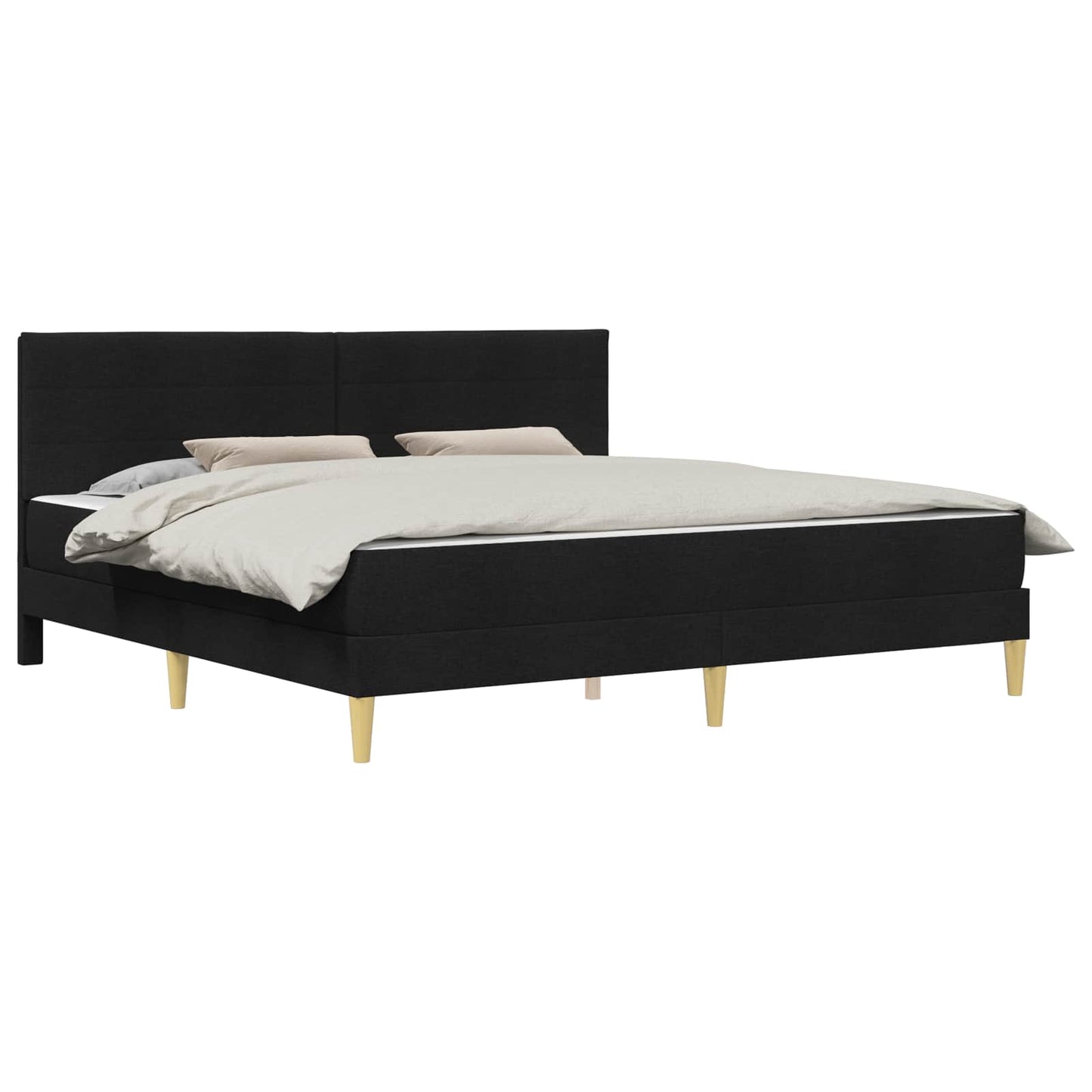 vidaXL Σκελετός Κρεβατιού Μαύρο 180 x 200 cm Πολυεστέρας