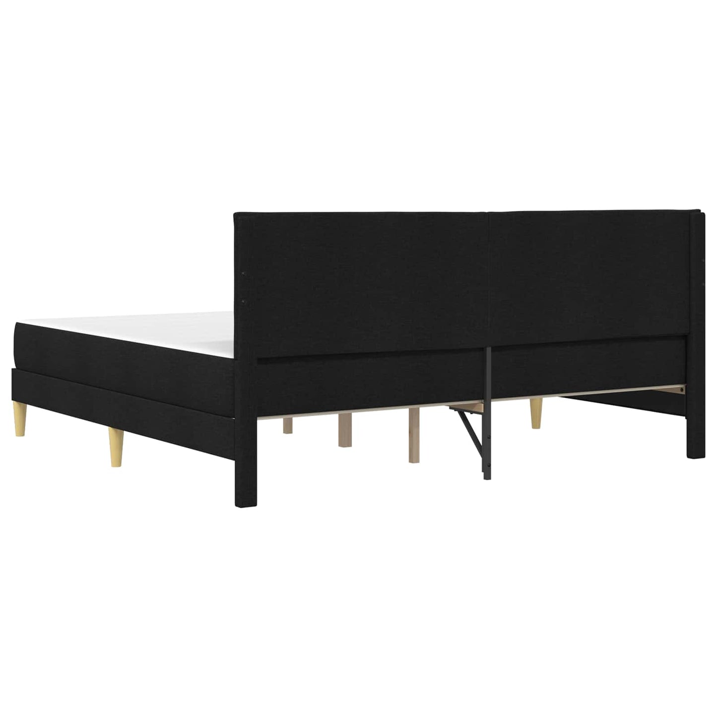 vidaXL Σκελετός Κρεβατιού Μαύρο 180 x 200 cm Πολυεστέρας
