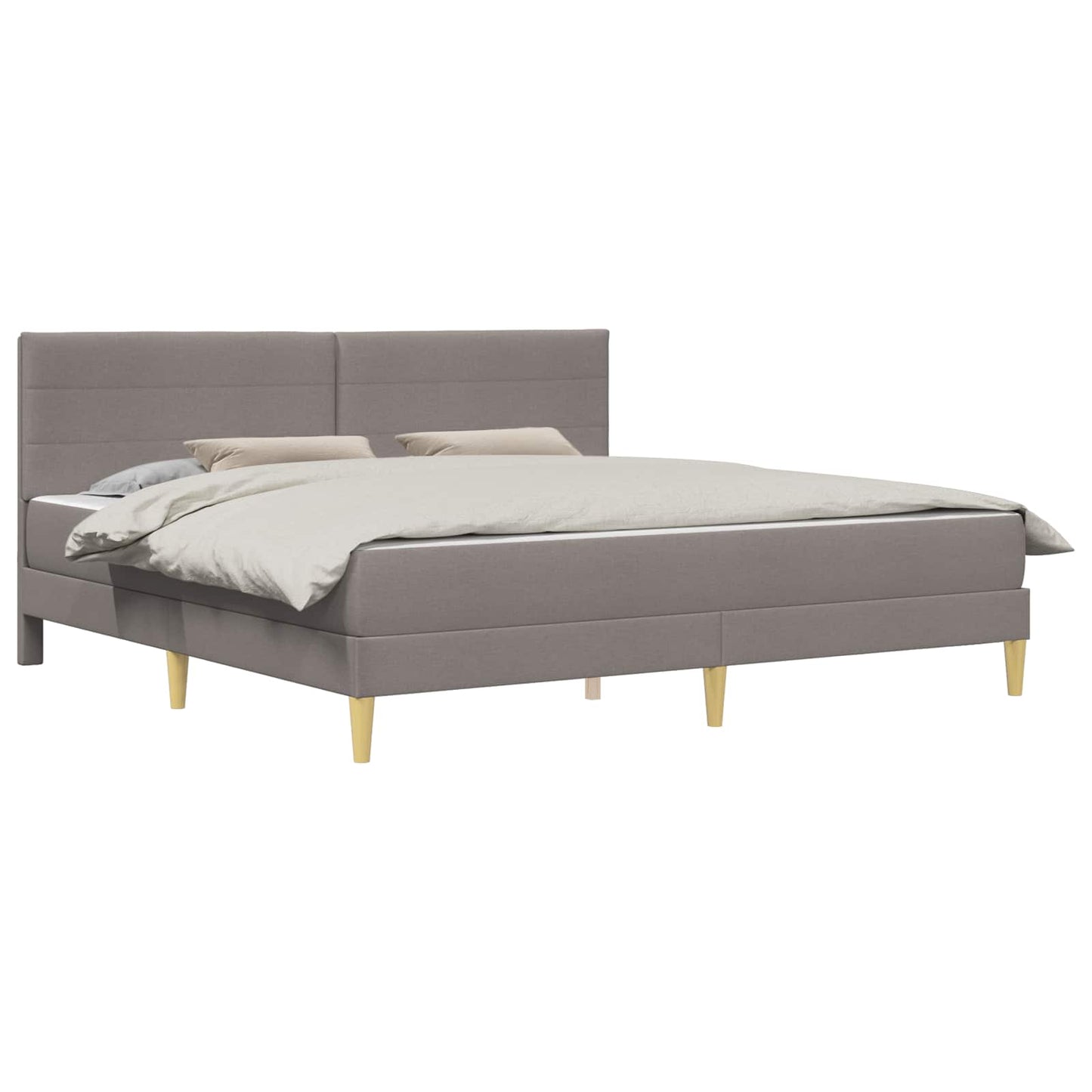 vidaXL Σκελετός Κρεβατιού Taupe 180 x 200 cm Πολυεστέρας