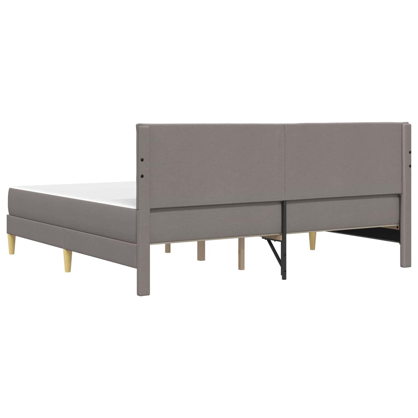 vidaXL Σκελετός Κρεβατιού Taupe 180 x 200 cm Πολυεστέρας