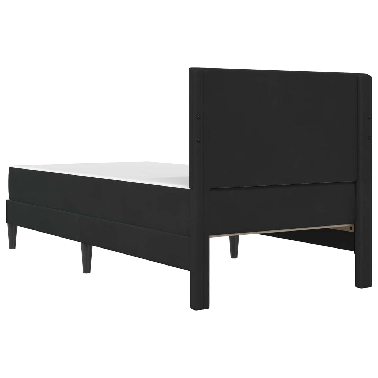 vidaXL Σκελετός κρεβατιού με στρώμα Μαύρο 80 x 200 cm Βελούδο