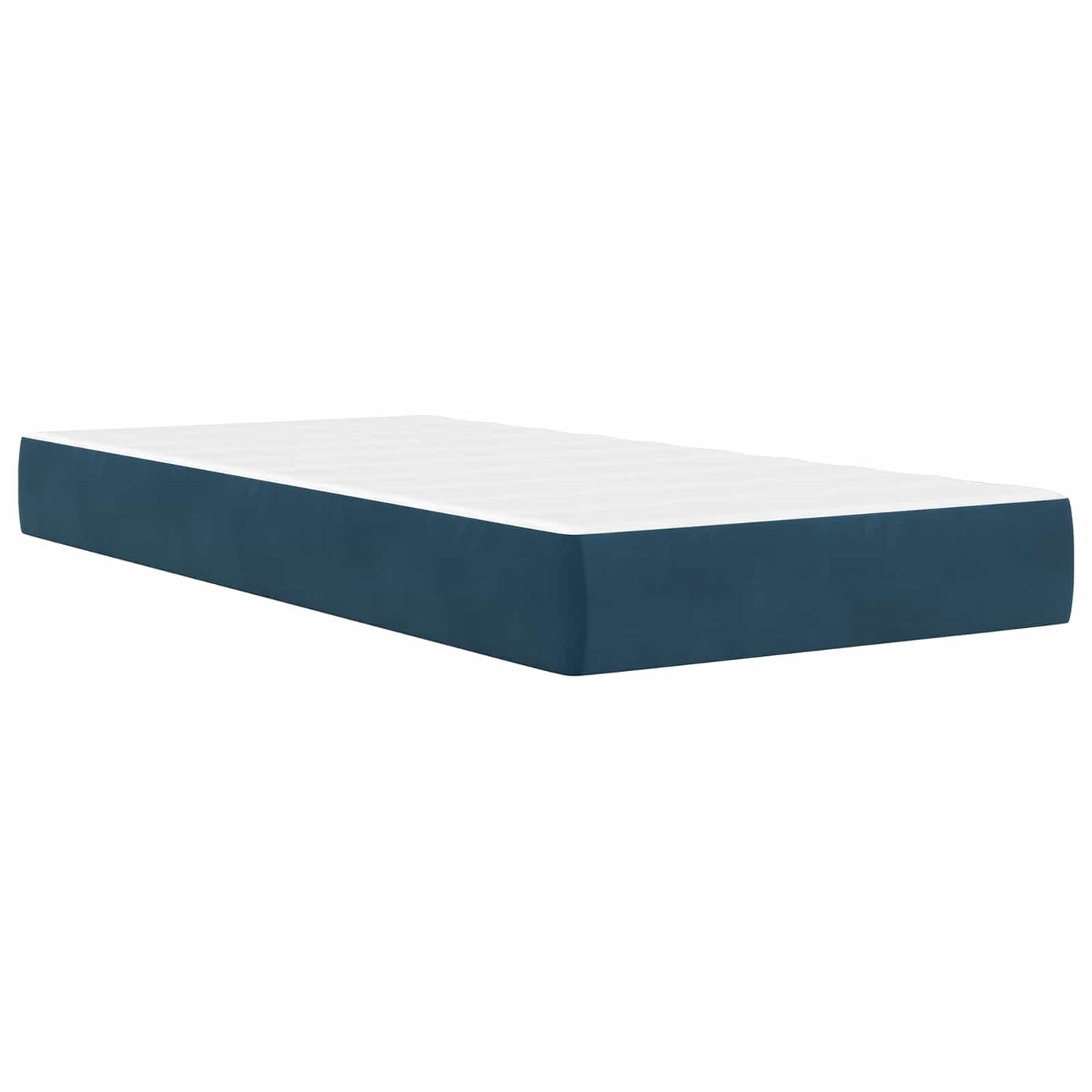 vidaXL Σκελετός κρεβατιού με στρώμα Μπλε 80 x 200 cm Βελούδο