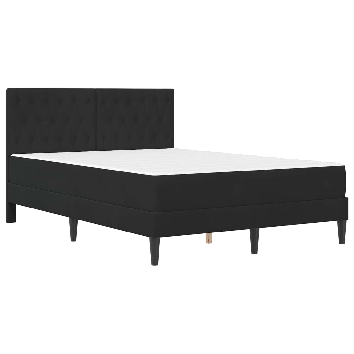 vidaXL Σκελετός κρεβατιού με στρώμα vidaXL Μαύρο 120 x 190 cm Βελούδο