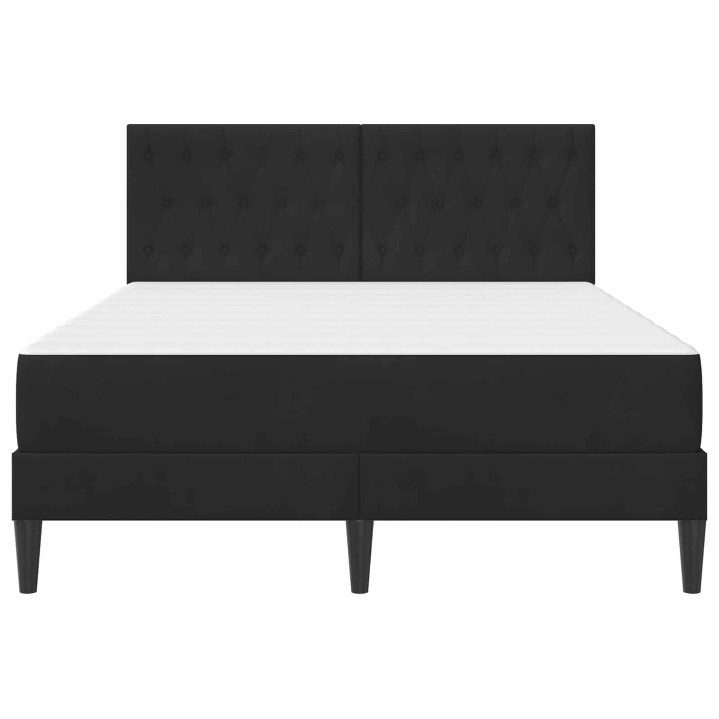 vidaXL Σκελετός κρεβατιού με στρώμα vidaXL Μαύρο 120 x 190 cm Βελούδο