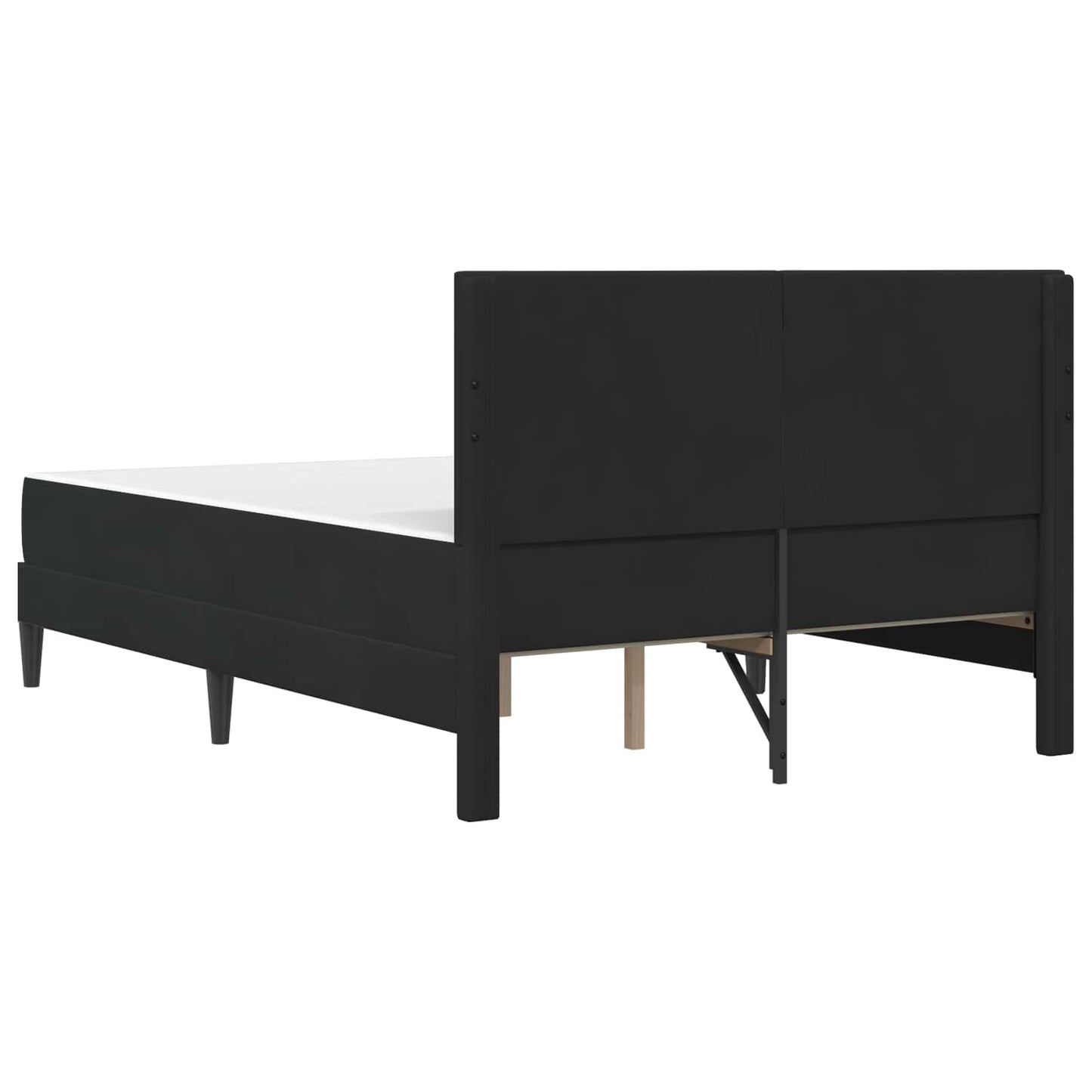 vidaXL Σκελετός κρεβατιού με στρώμα Μαύρο 120 x 200 cm Βελούδο