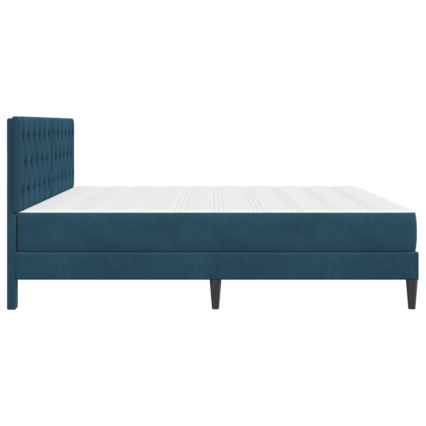 vidaXL Σκελετός κρεβατιού με στρώμα Μπλε 180 x 200 cm Βελούδο
