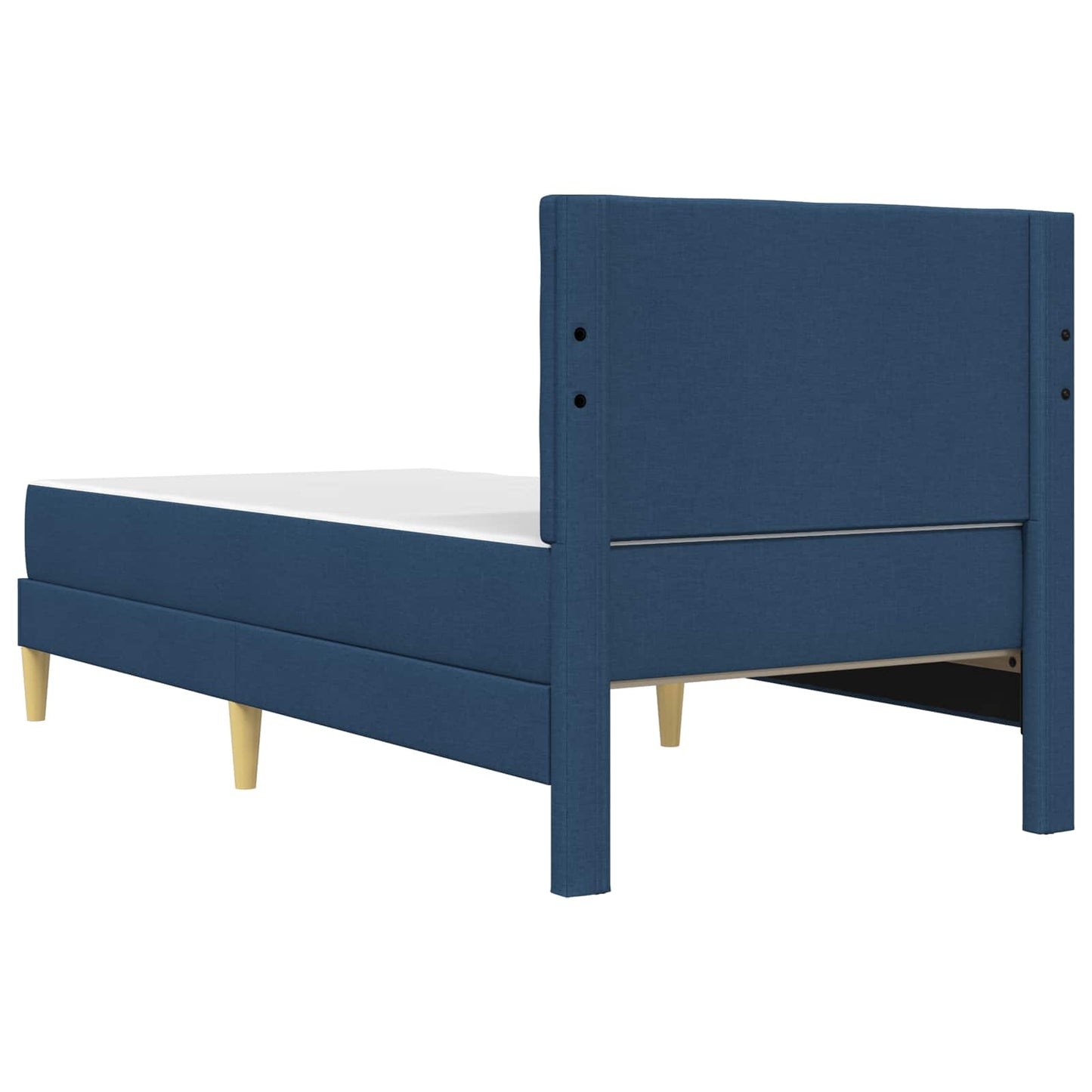 vidaXL Σκελετός κρεβατιού με στρώμα Μπλε 90 x 190 cm ύφασμα