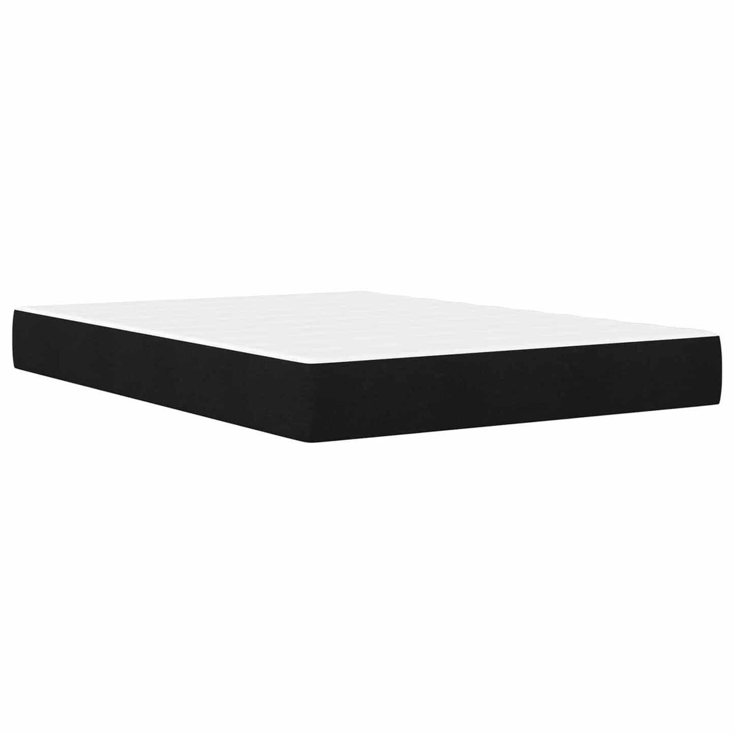 vidaXL Σκελετός κρεβατιού με στρώμα Μαύρο 120 x 190 cm ύφασμα