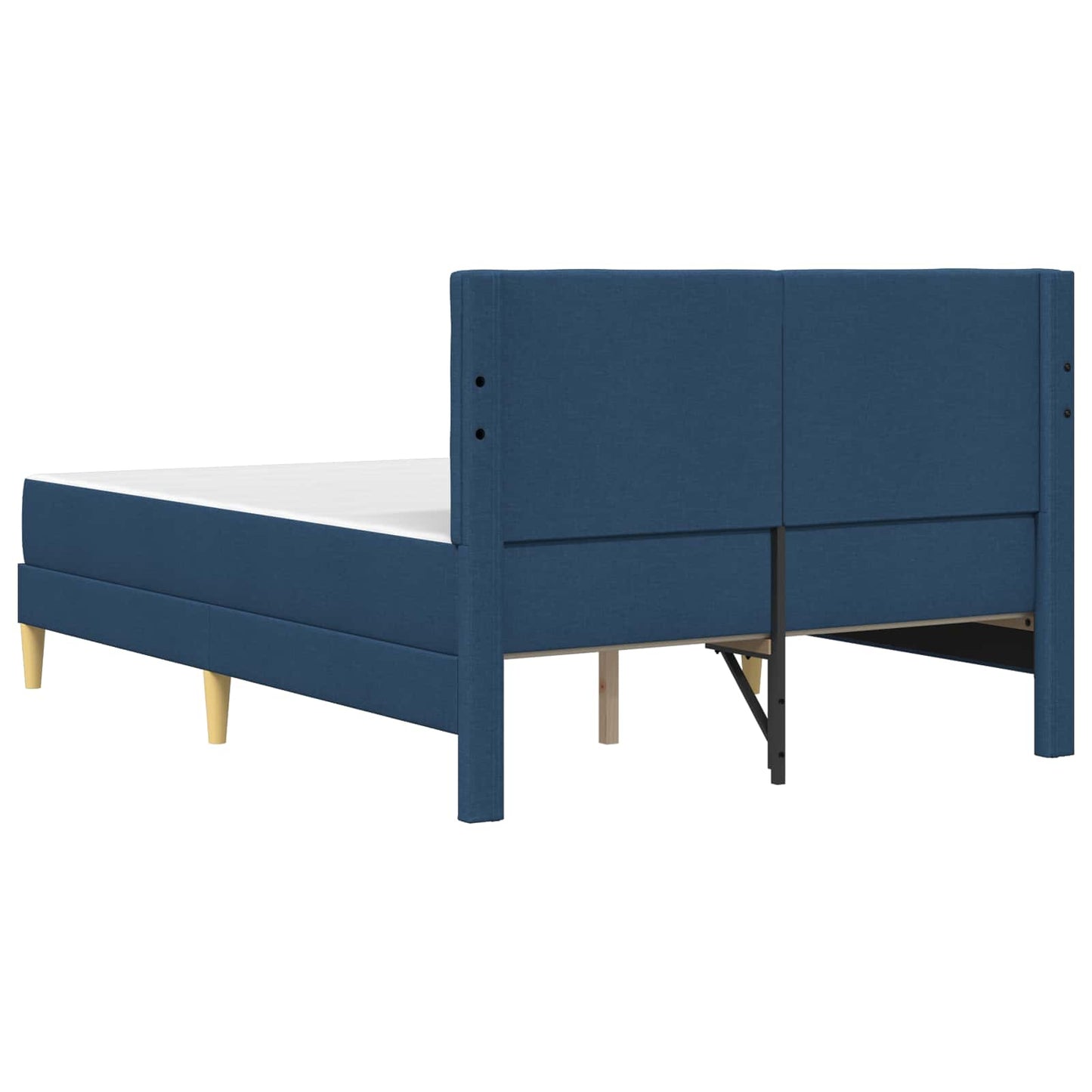vidaXL Σκελετός κρεβατιού με στρώμα Μπλε 120 x 190 cm ύφασμα