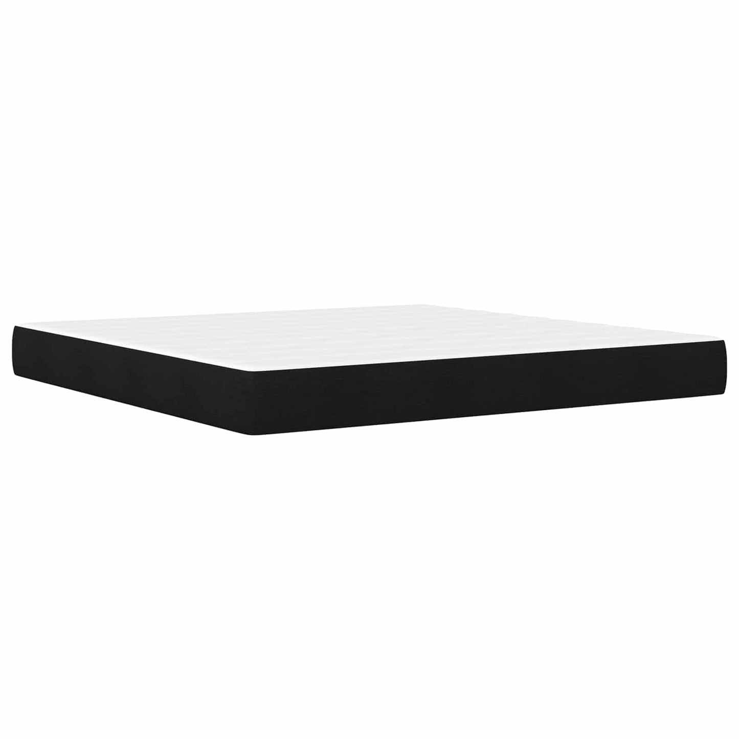vidaXL Σκελετός κρεβατιού με στρώμα Μαύρο 180 x 200 cm ύφασμα