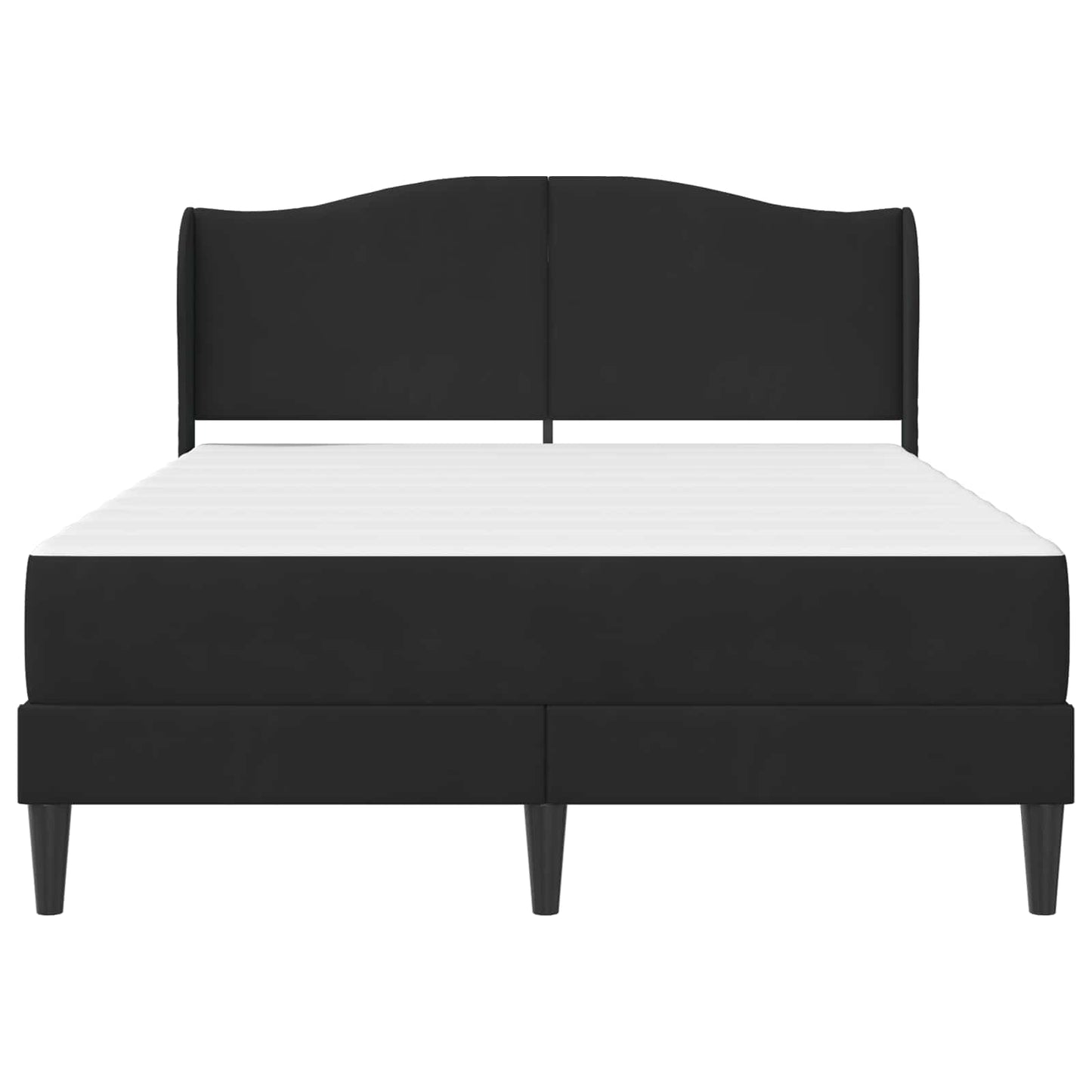 vidaXL Σκελετός Κρεβατιού με κεφαλάρι 2 pcs Μαύρο 120 x 190 cm Βελούδο
