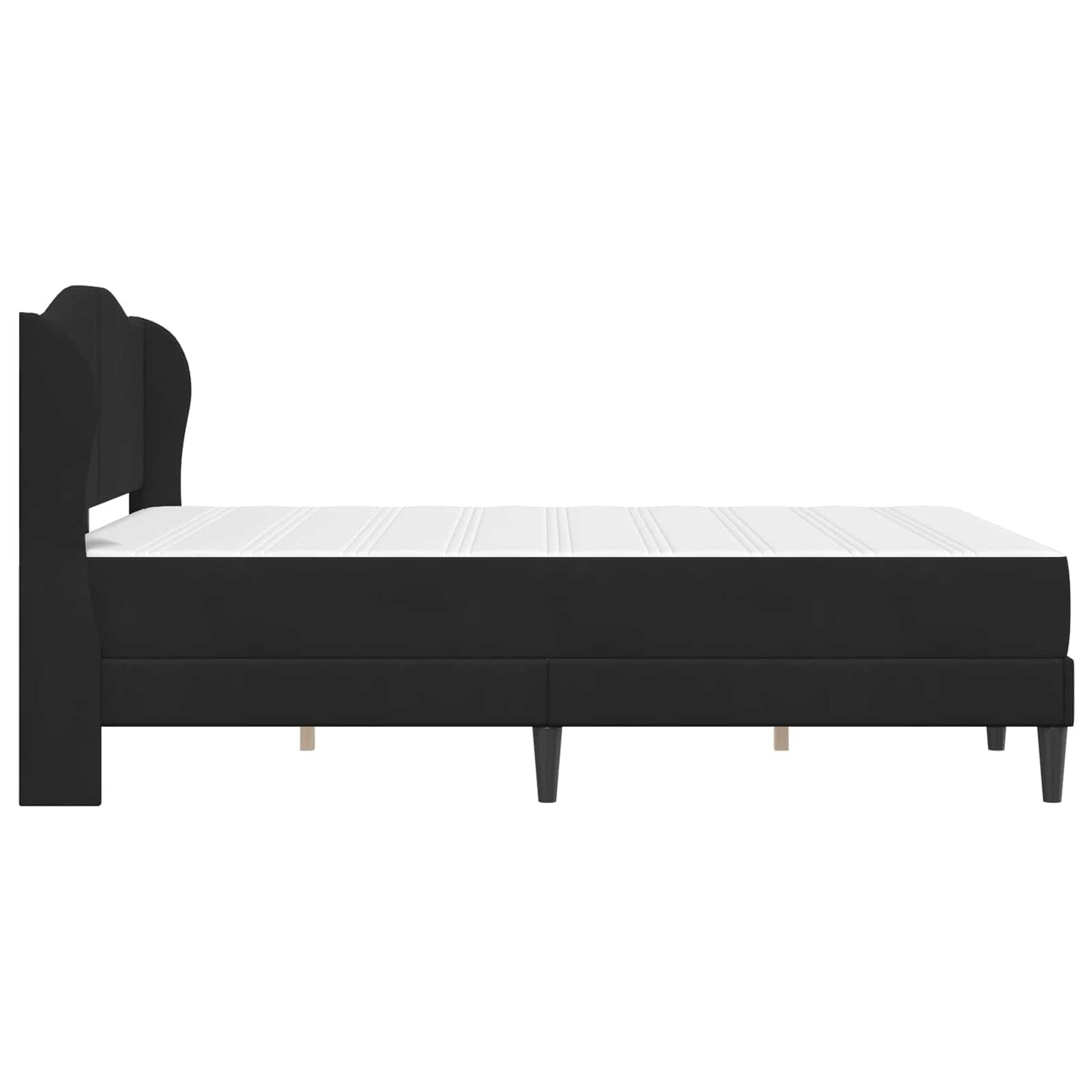 vidaXL Σκελετός Κρεβατιού με κεφαλάρι Μαύρο 120 x 200 cm Βελούδο