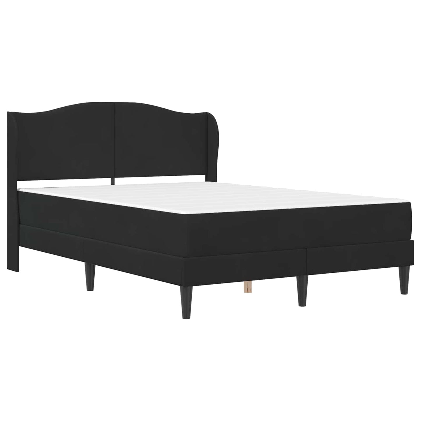 vidaXL Σκελετός Κρεβατιού με κεφαλάρι Μαύρο 140 x 200 cm Βελούδο