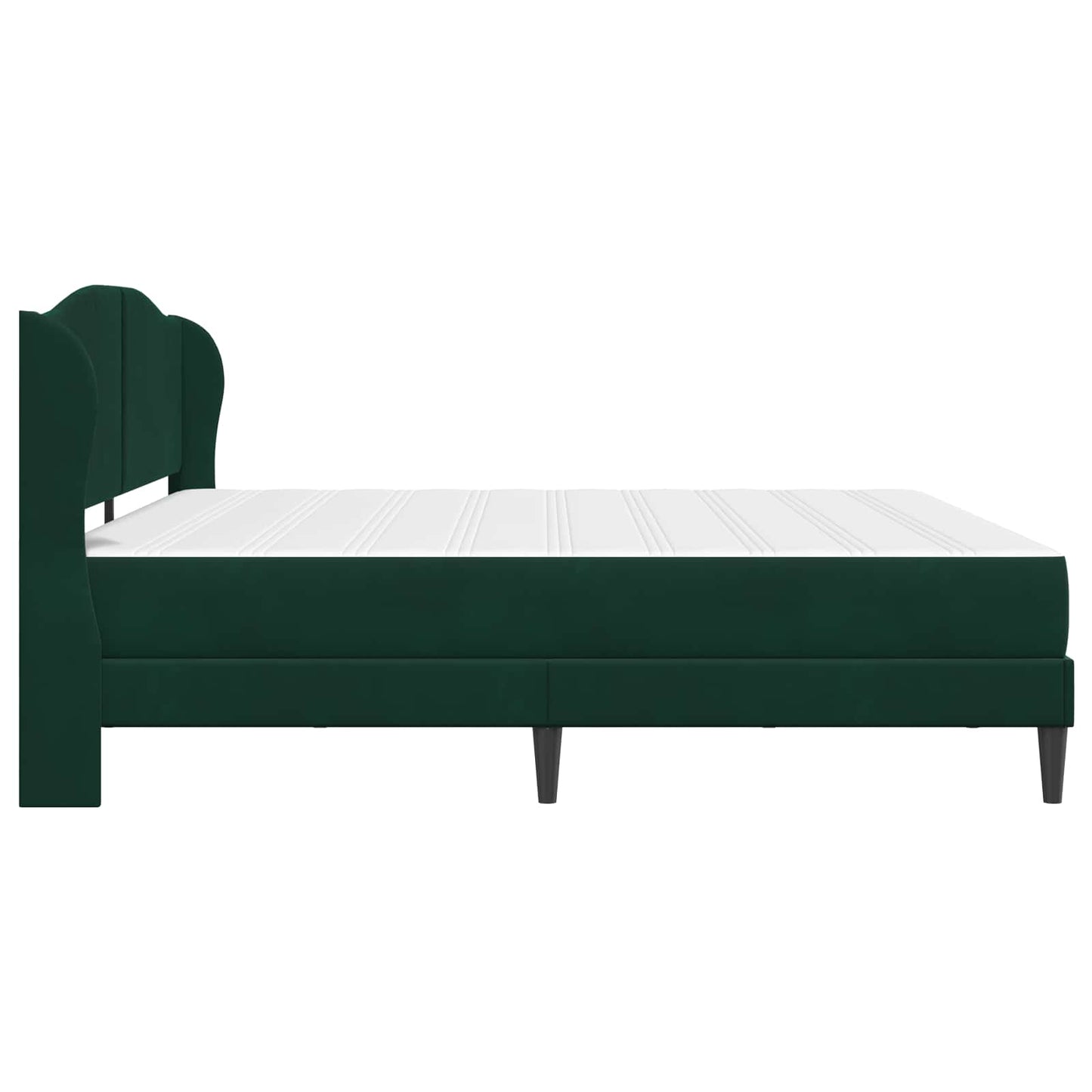 vidaXL Σκελετός Κρεβατιού Σκούρο Πράσινο 180 x 200 cm Βελούδο