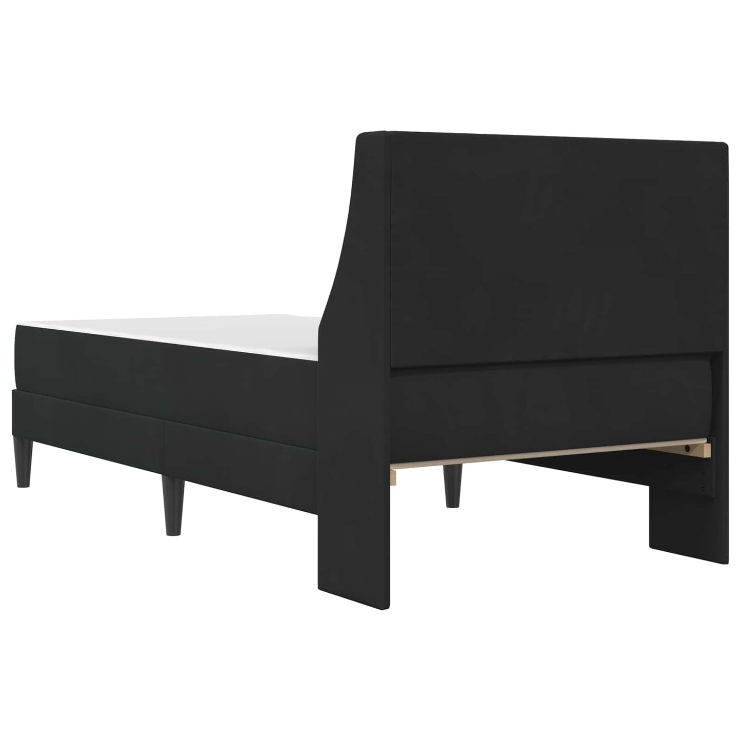 vidaXL Σκελετός κρεβατιού με στρώμα Μαύρο 90 x 190 cm Βελούδο