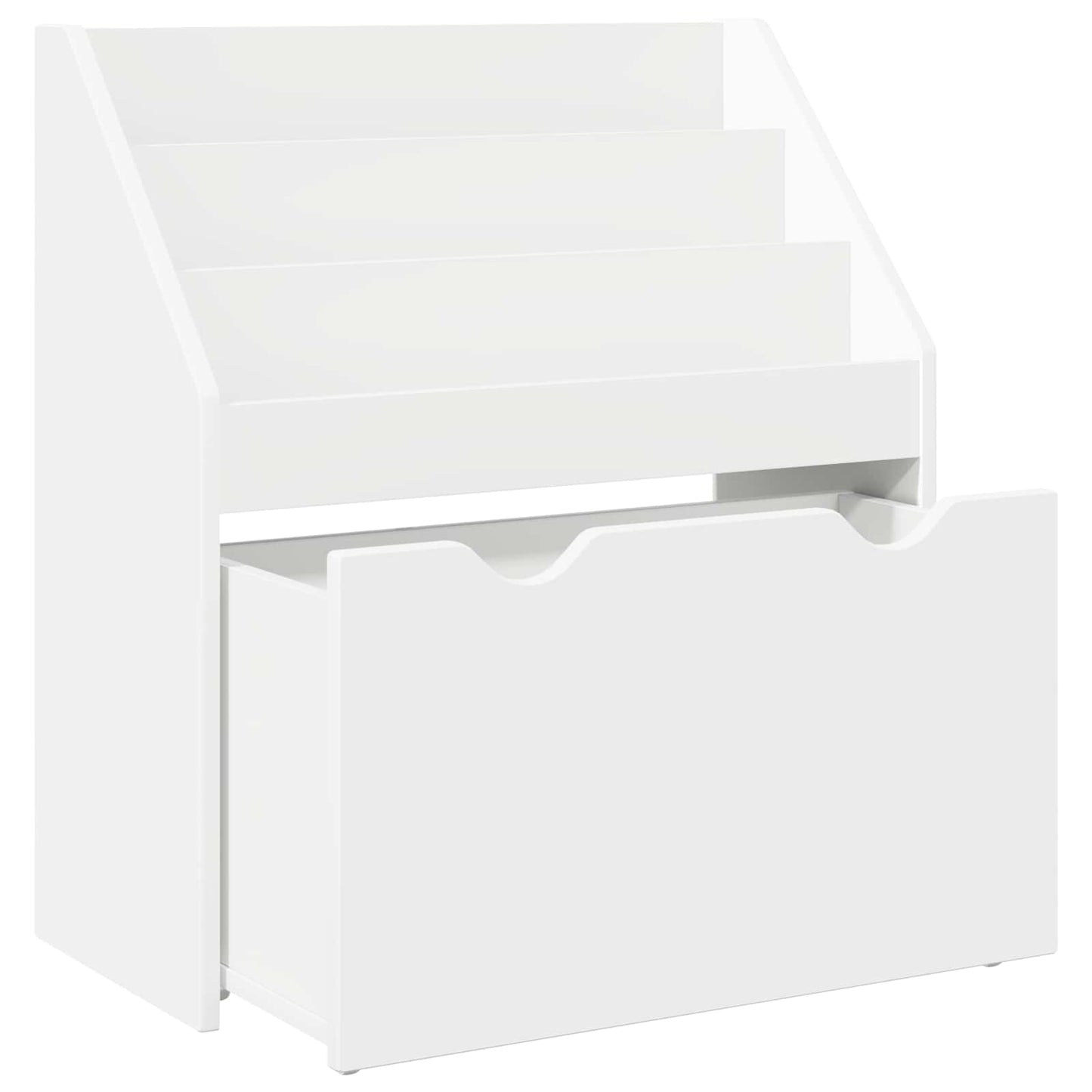 vidaXL Βιβλιοθήκη Παιδιών Λευκό 60 x 29,5 x 69 εκ Επεξεργασμένο ξύλο