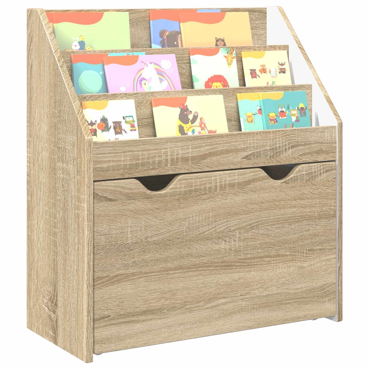 vidaXL Βιβλιοθήκη Παιδιών με συρτάρι Δρύς Sonoma 60 x 29,5 x 69 εκ