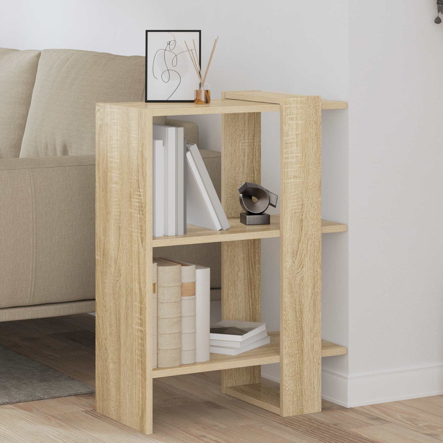 vidaXL Ράφι Βιβλίων Δρύς Sonoma 52 x 25 x 71,5 εκ Επεξεργασμένο ξύλο