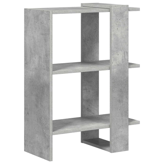 vidaXL Ράφι Βιβλίων Σκυρόδεμα Γκρι 52 x 25 x 71,5 εκ