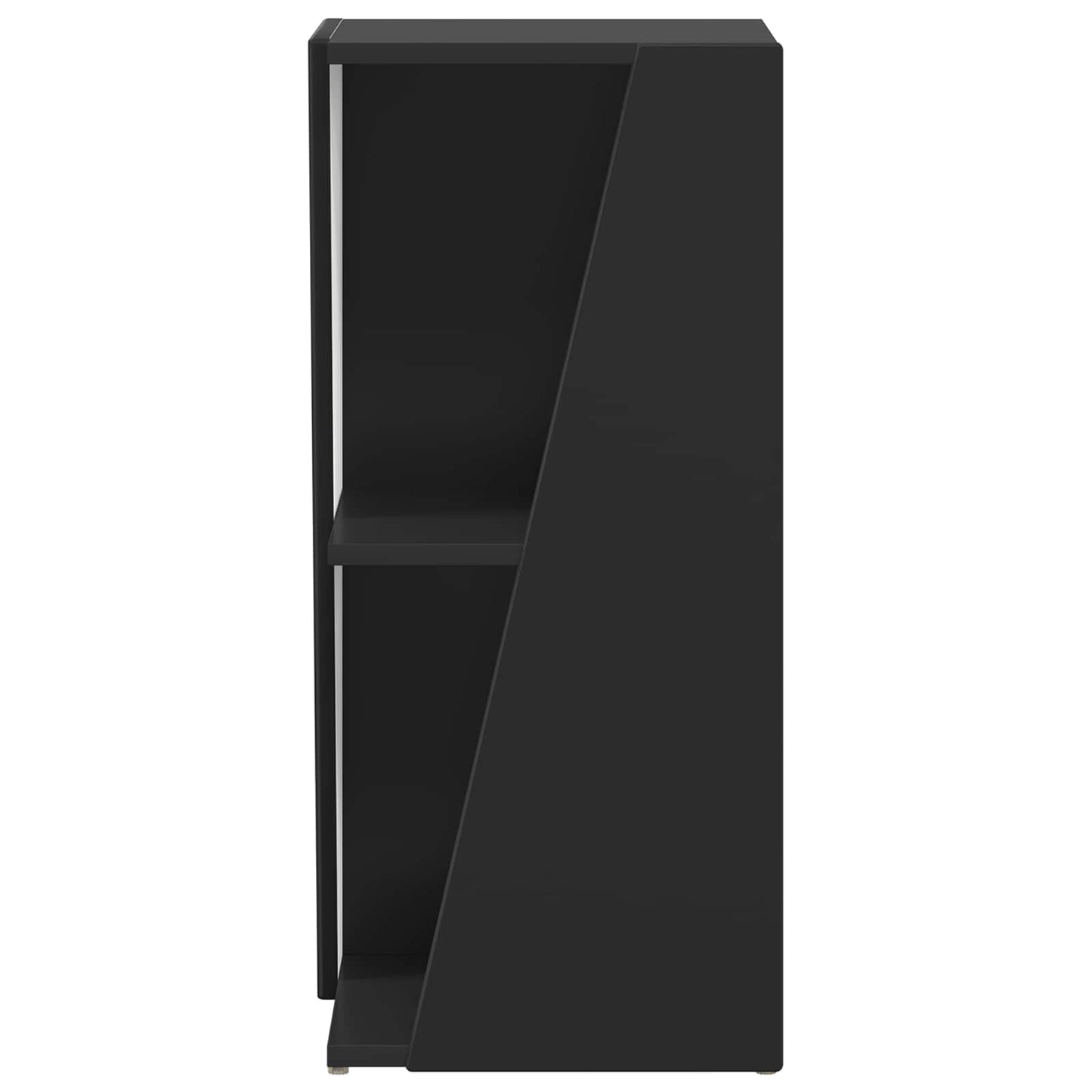 vidaXL Πλευρικό Ράφι Μαύρο 33 x 32 x 70,5 εκ Επεξεργασμένο ξύλο