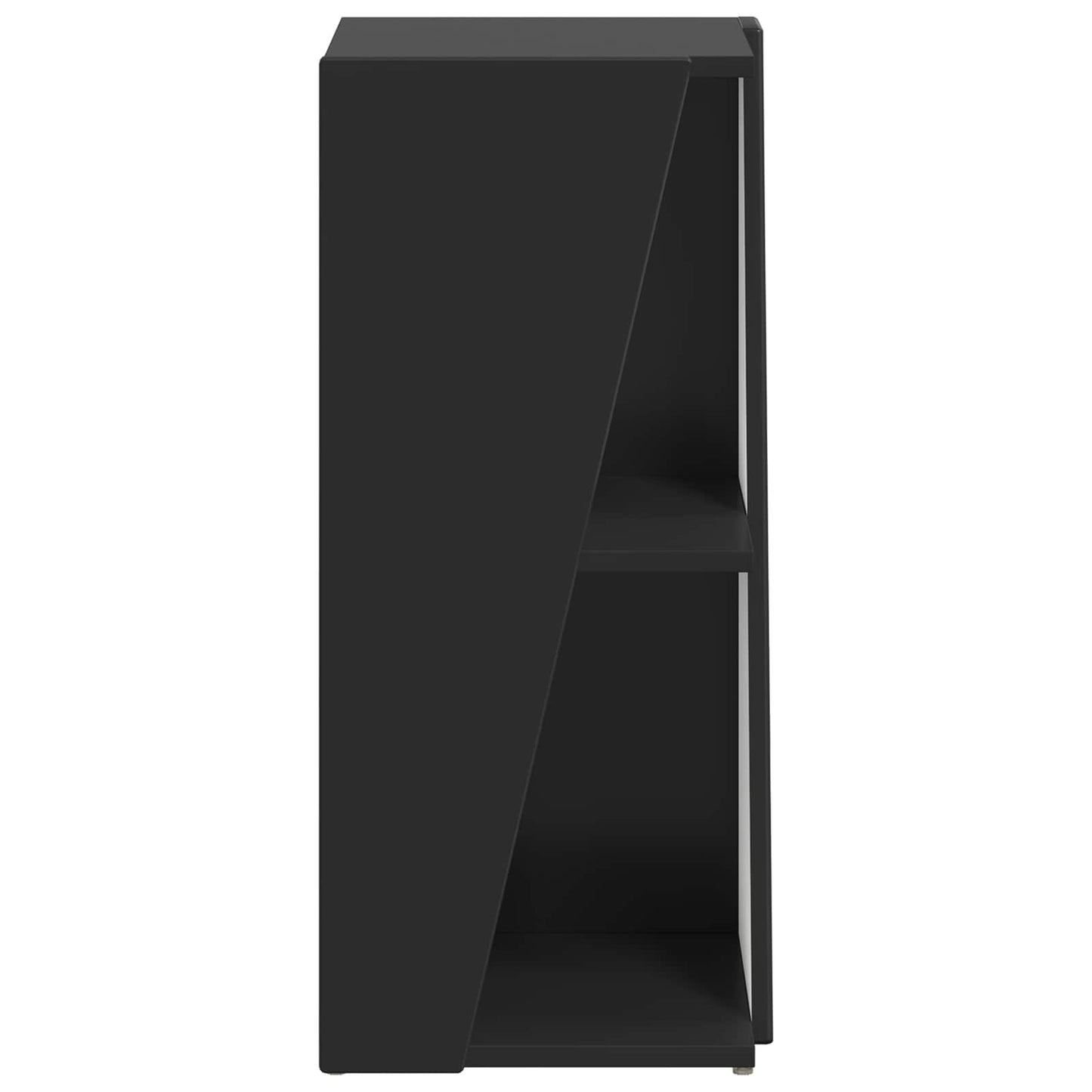 vidaXL Πλευρικό Ράφι Μαύρο 33 x 32 x 70,5 εκ Επεξεργασμένο ξύλο