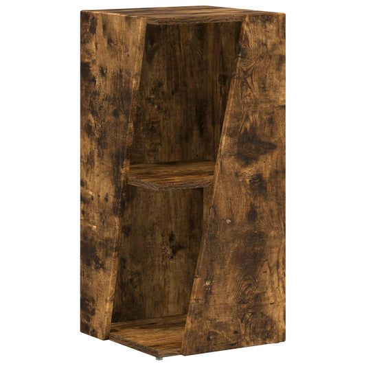 vidaXL Πλευρικό Ράφι Καπνιστό Δρύς 33 x 32 x 70,5 εκ