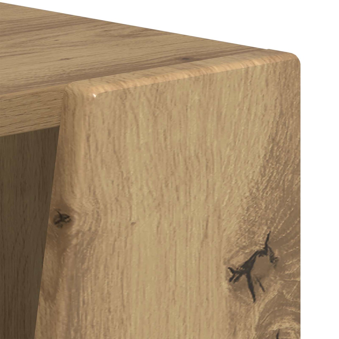 vidaXL Πλευρικό Ράφι Artisan Oak 33 x 32 x 70,5 εκ Επεξεργασμένο ξύλο