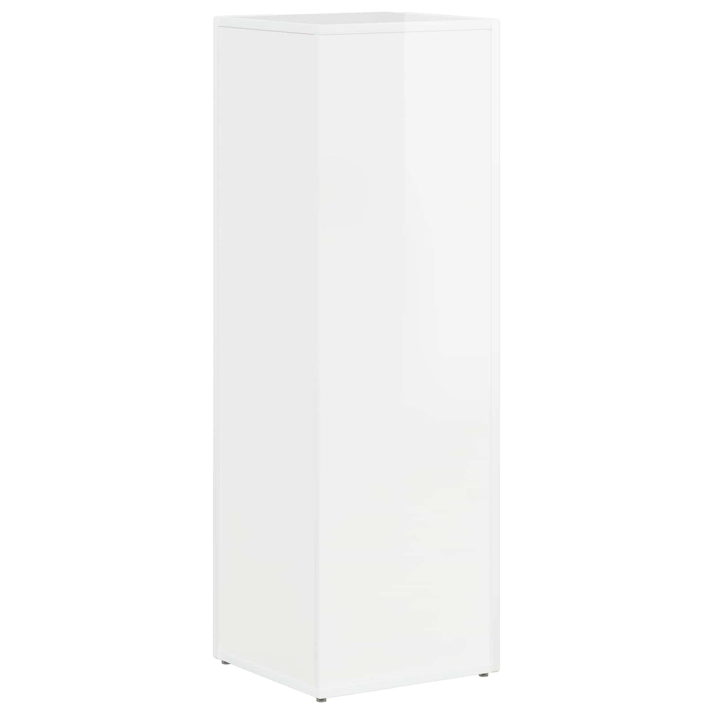 vidaXL Πλευρικό Ράφι Υψηλής γυαλάδας λευκό 33 x 32 x 100,5 εκ.