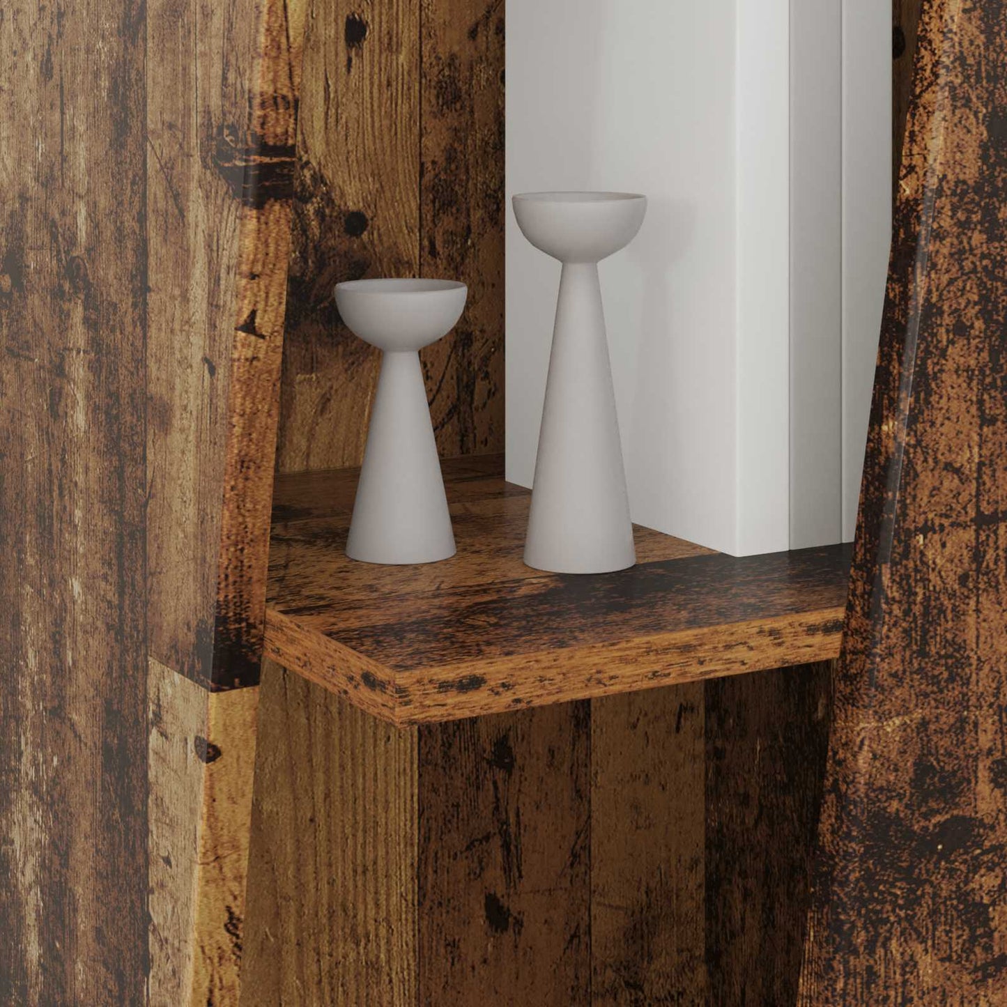 vidaXL Πλευρικό Ράφι Παλιό ξύλο 33 x 32 x 100,5 εκ Επεξεργασμένο ξύλο