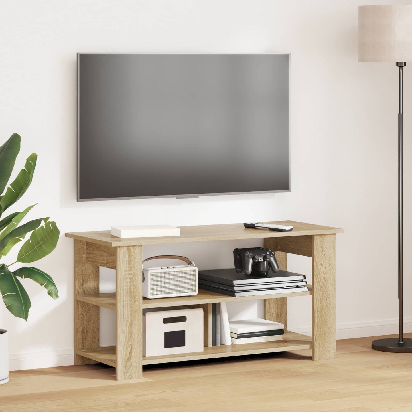 vidaXL Βάση τηλεόρασης Δρύς Sonoma 100 x 40 x 50 cm