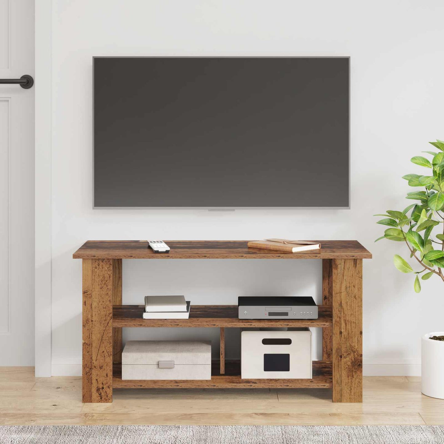 vidaXL Βάση τηλεόρασης Παλιό ξύλο 100 x 40 x 50 cm