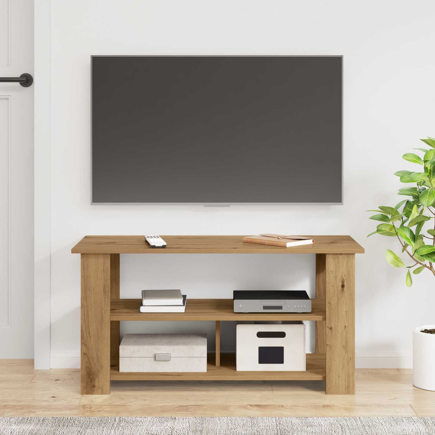 vidaXL Βάση τηλεόρασης 100 x 40 x 50 cm Artisan Oak
