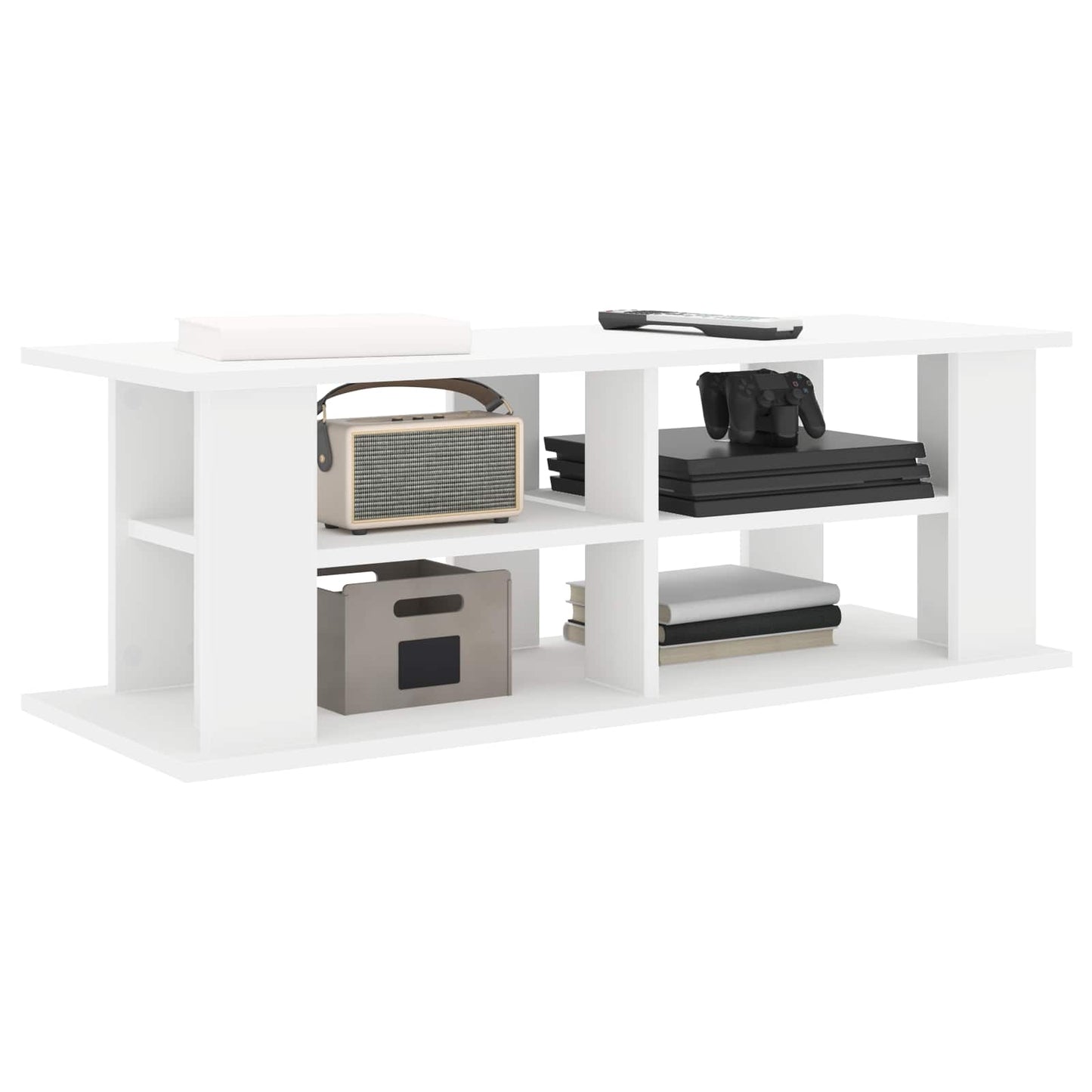 vidaXL Βάση τηλεόρασης Λευκό 96 x 35 x 33,5 εκ