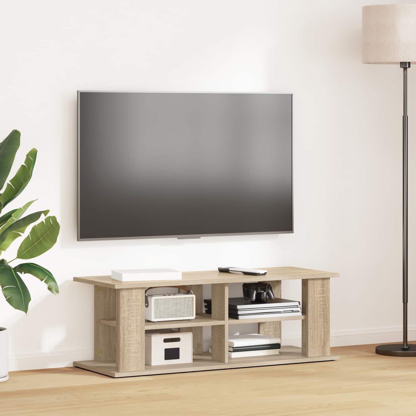 vidaXL Βάση τηλεόρασης Δρύς Sonoma 96 x 35 x 33,5 εκ