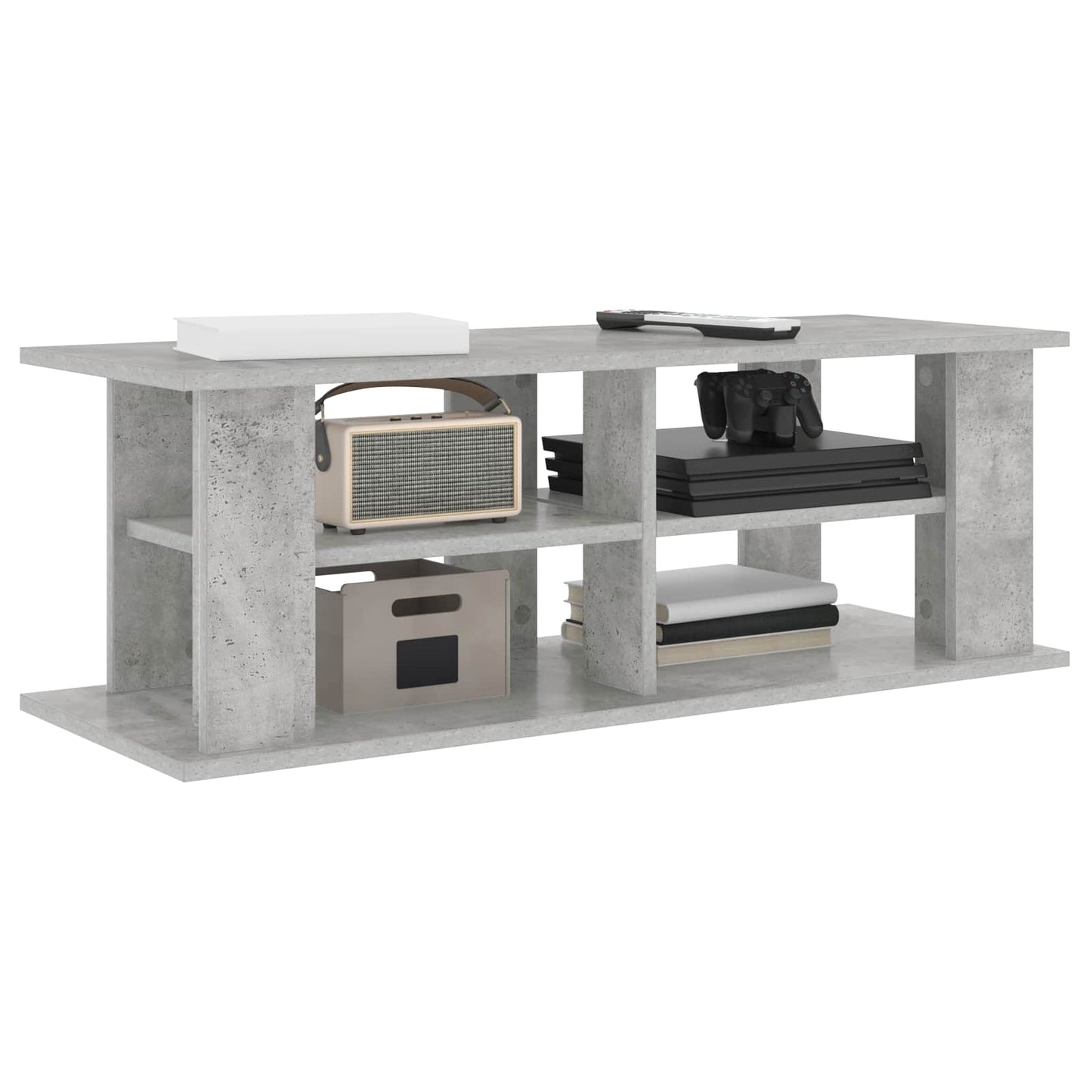 vidaXL Βάση τηλεόρασης Σκυρόδεμα Γκρι 96 x 35 x 33,5 εκ