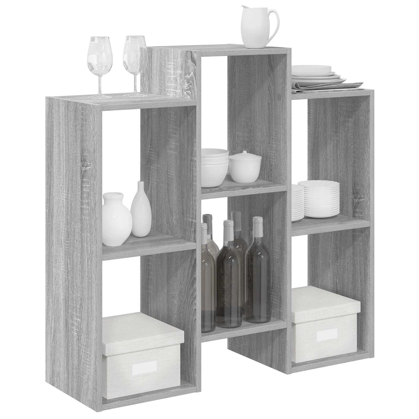 vidaXL Πλαϊνό γραφείο Γκρίζο Σονομα 90 x 30 x 90 cm