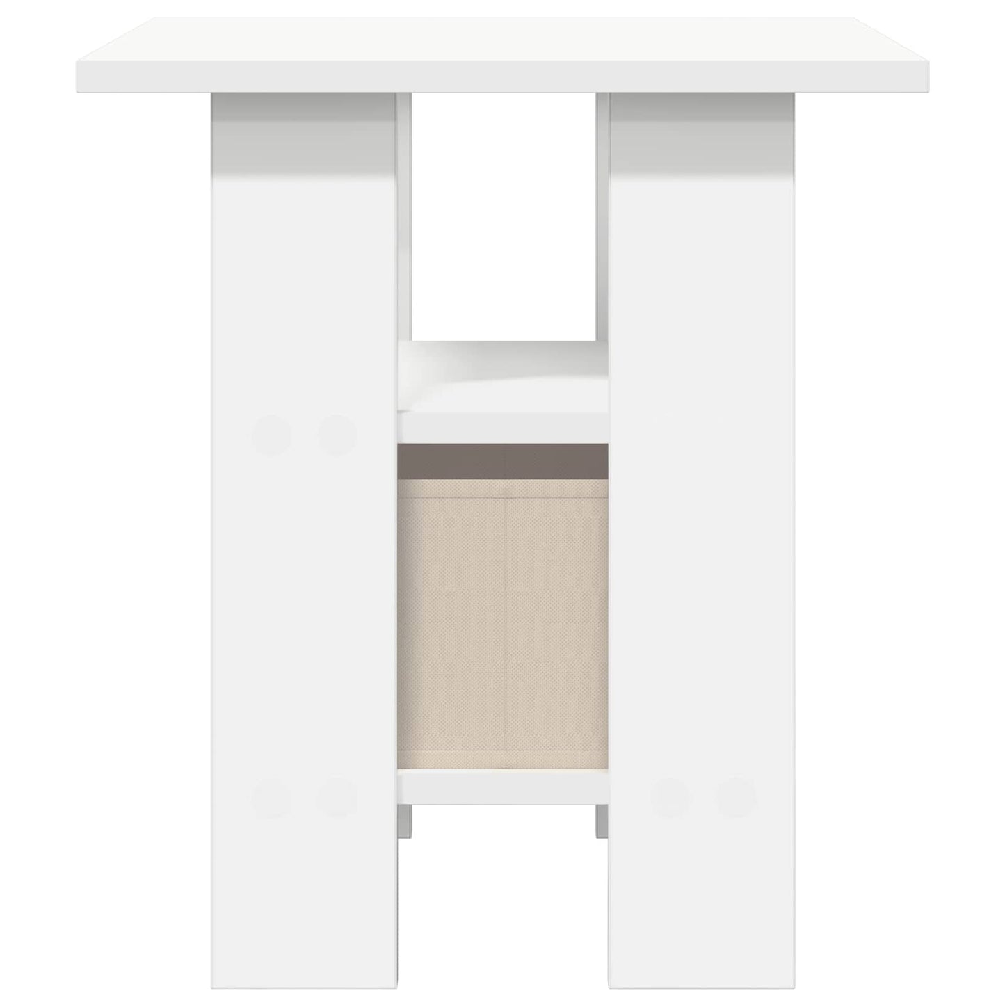 vidaXL Κομοδίνο 2 pcs Λευκό 41 x 40 x 45 εκ Επεξεργασμένο ξύλο