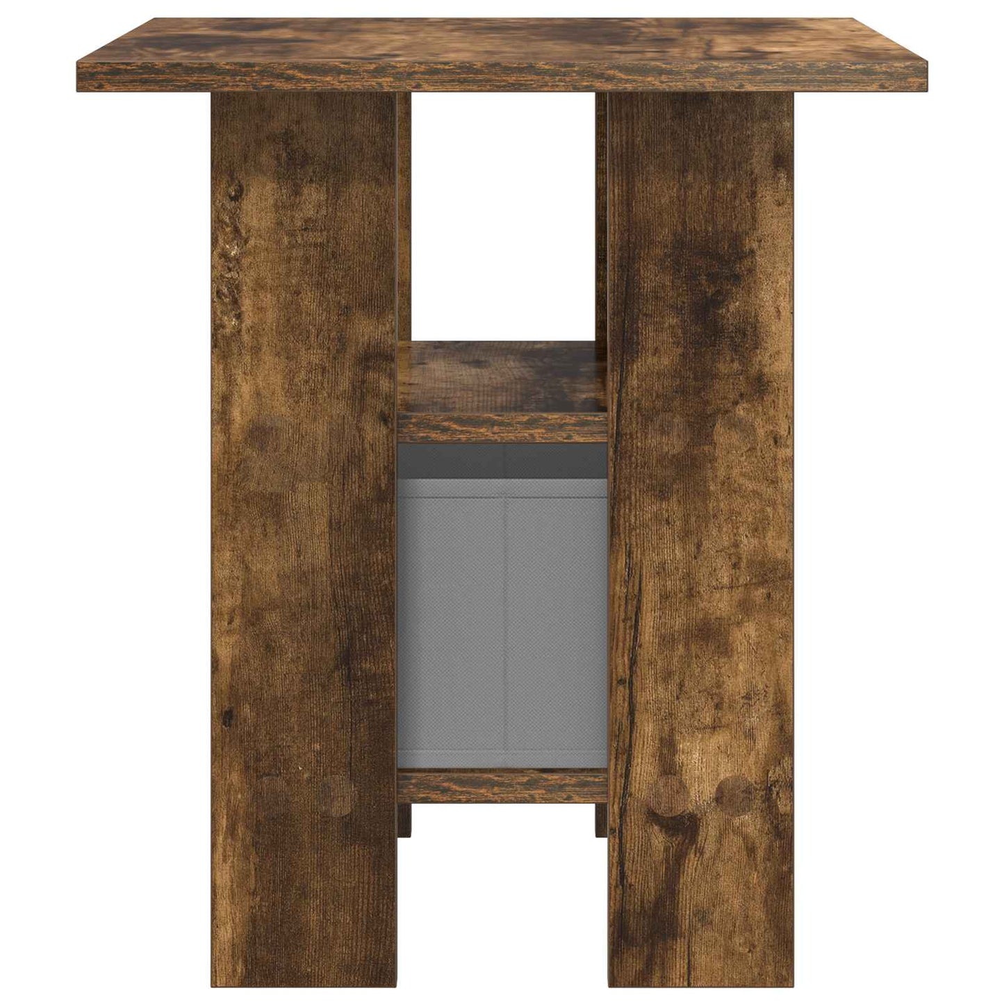 vidaXL Κομοδίνο 2 pcs Καπνιστό Δρύς 41 x 40 x 45 εκ Επεξεργασμένο ξύλο