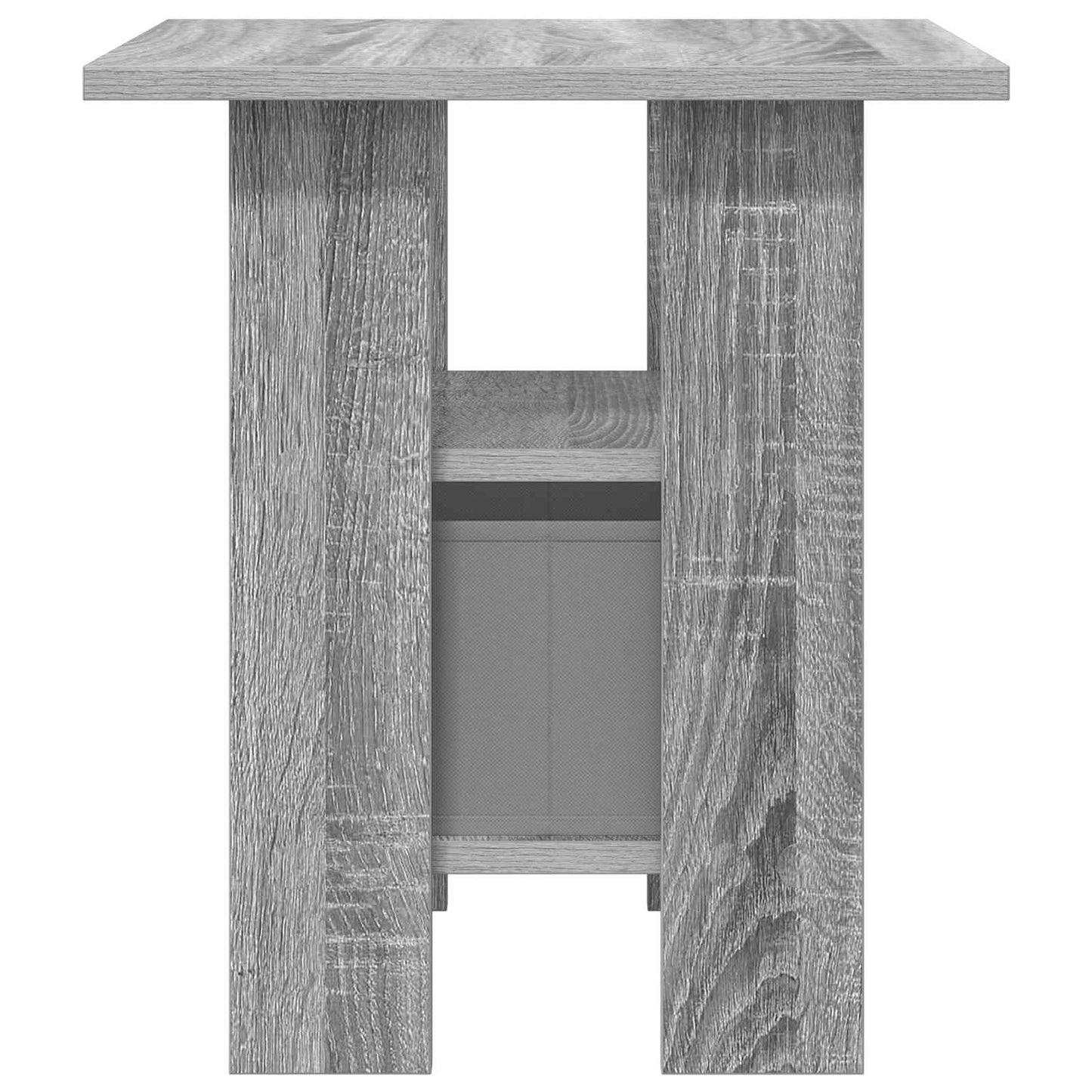 vidaXL Κομοδίνο Γκρίζο Σονομα 41 x 40 x 45 εκ Επεξεργασμένο ξύλο