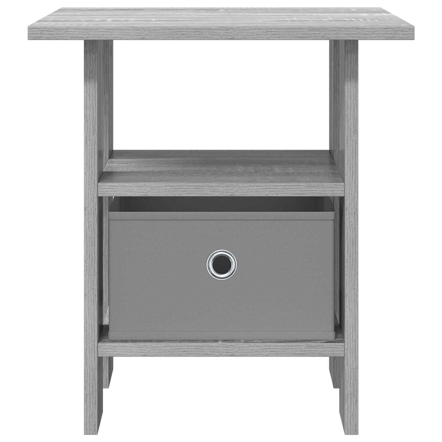 vidaXL Κομοδίνο 2 pcs Γκρίζο Σονομα 41 x 40 x 45 εκ Επεξεργασμένο ξύλο