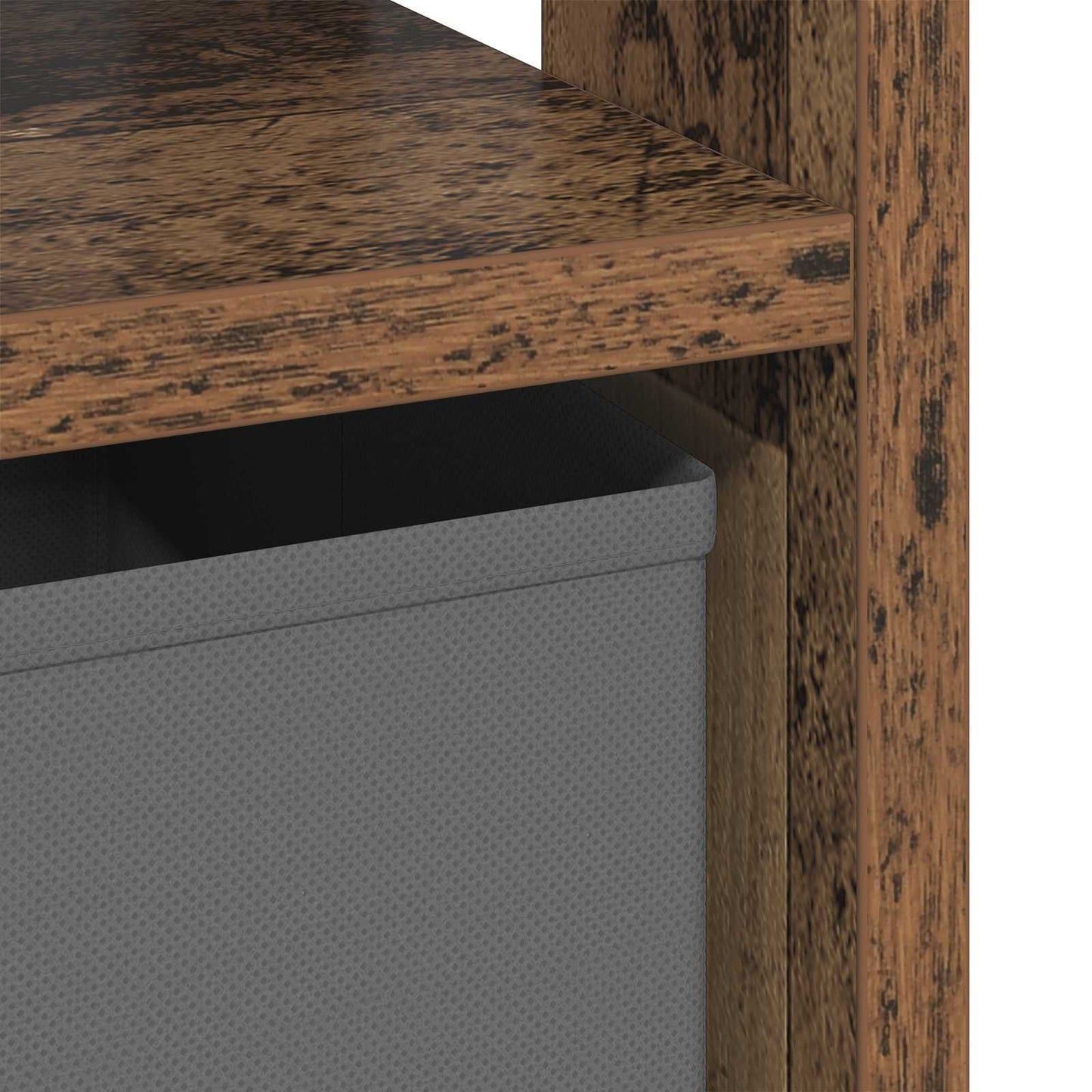 vidaXL Κομοδίνο 2 pcs Παλιό ξύλο 41 x 40 x 45 εκ Επεξεργασμένο ξύλο